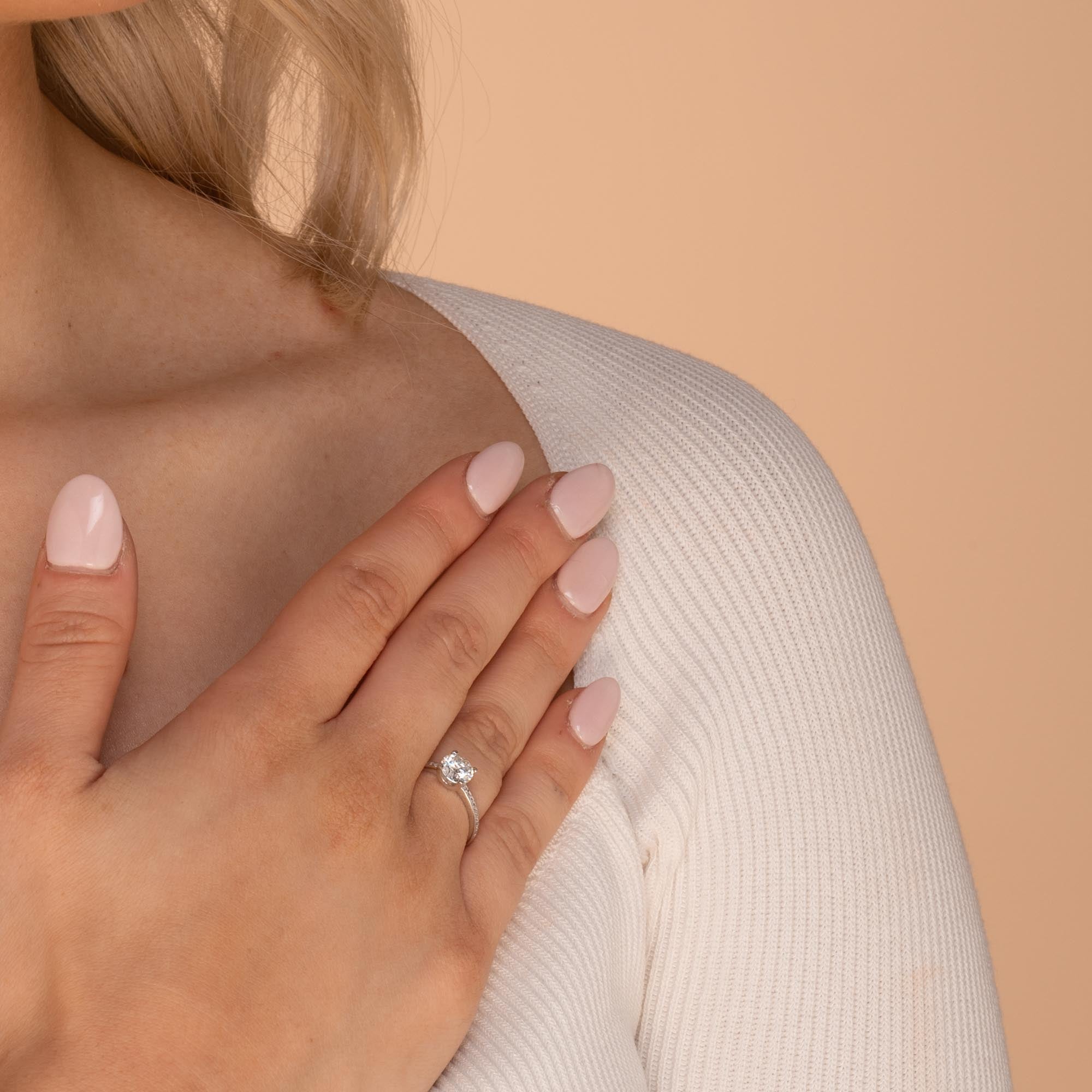 0.8 ct The Lydia Moissanite Diamond Engagement Ring - Camile & Stone