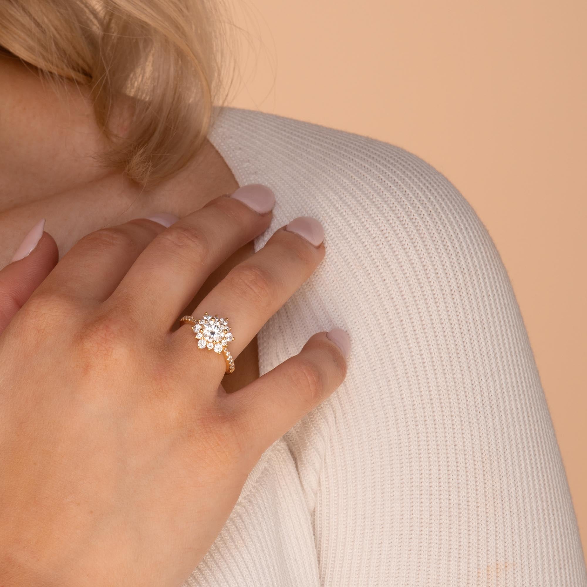 1 ct The Brielle Moissanite Diamond Engagement Ring - Camile & Stone