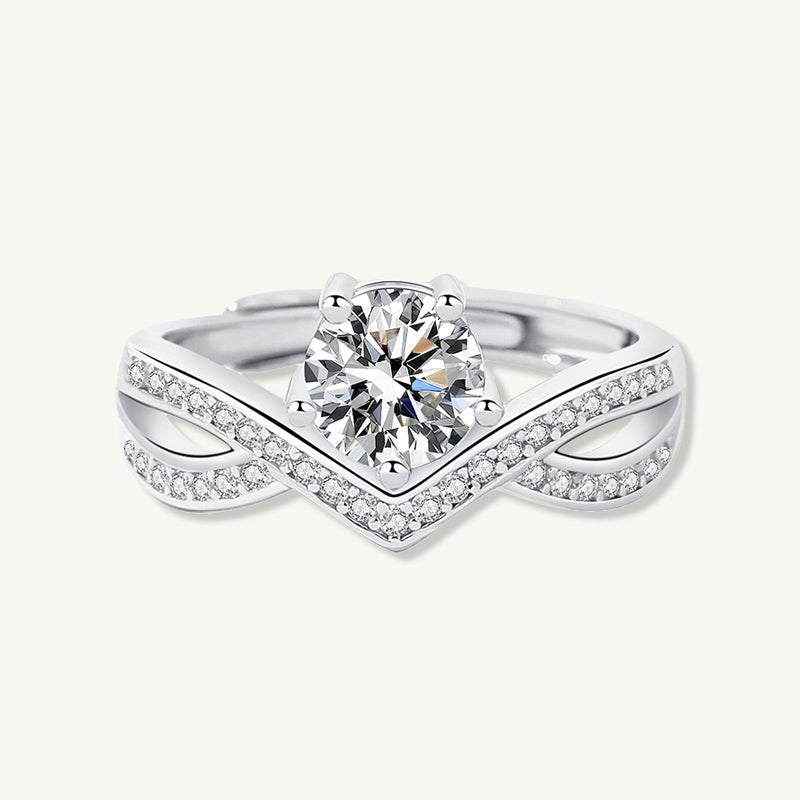 1 ct The Luna Moissanite Diamond Engagement Ring - Camile & Stone