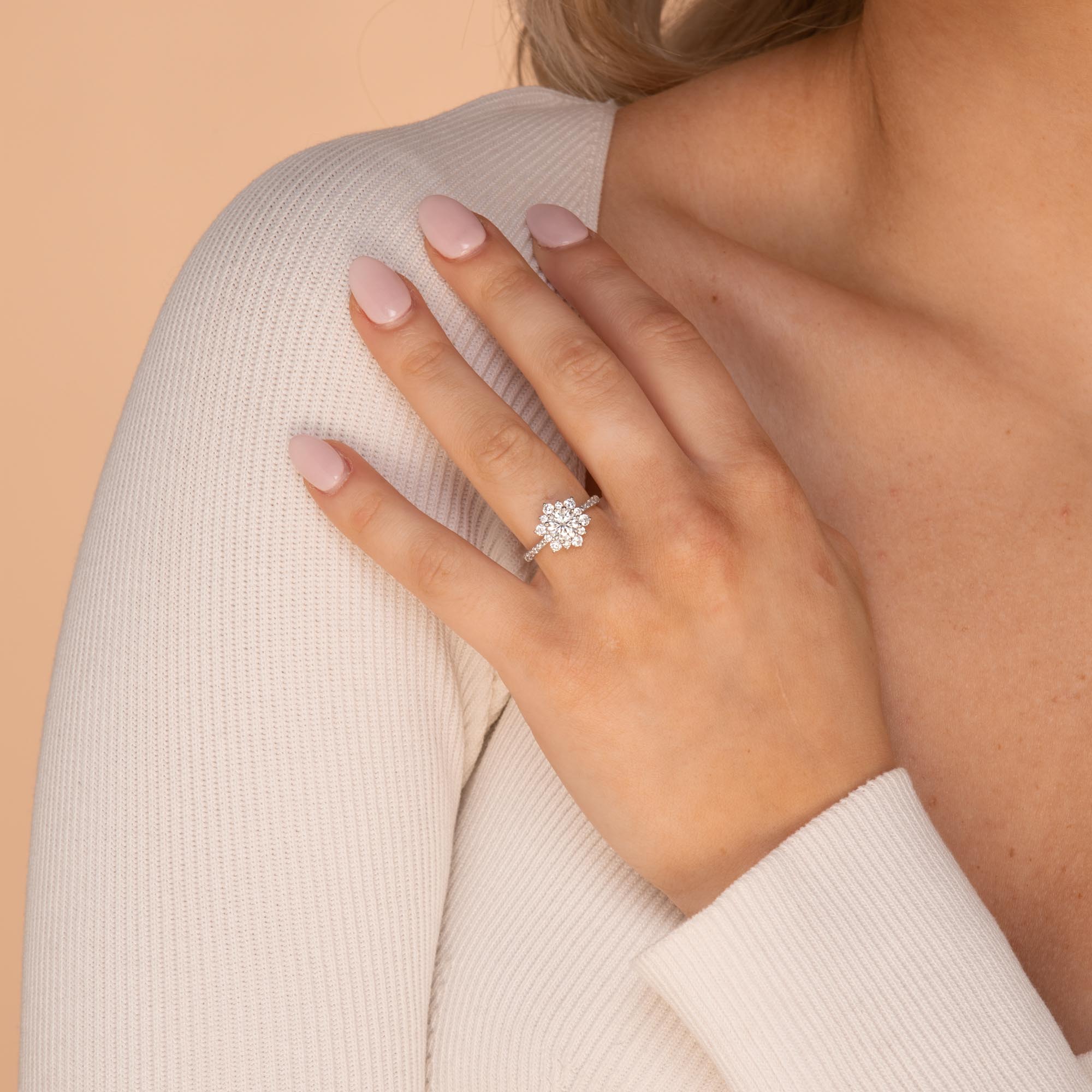 1 ct The Riley Moissanite Diamond Engagement Ring - Camile & Stone