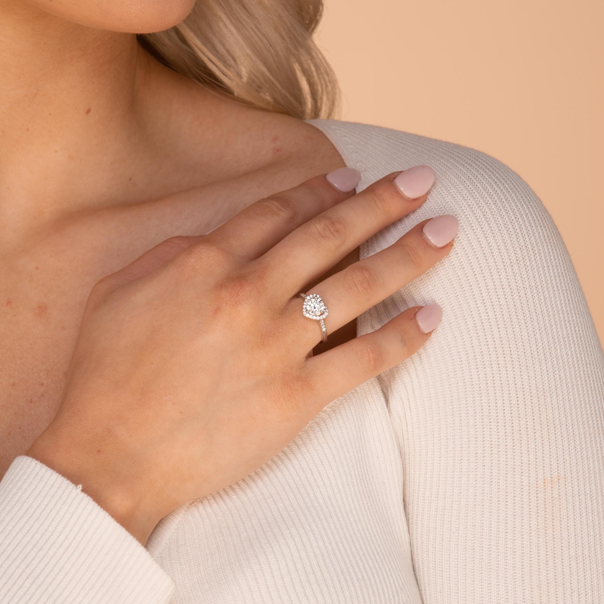 1 ct The Violet Moissanite Diamond Engagement Ring - Camile & Stone