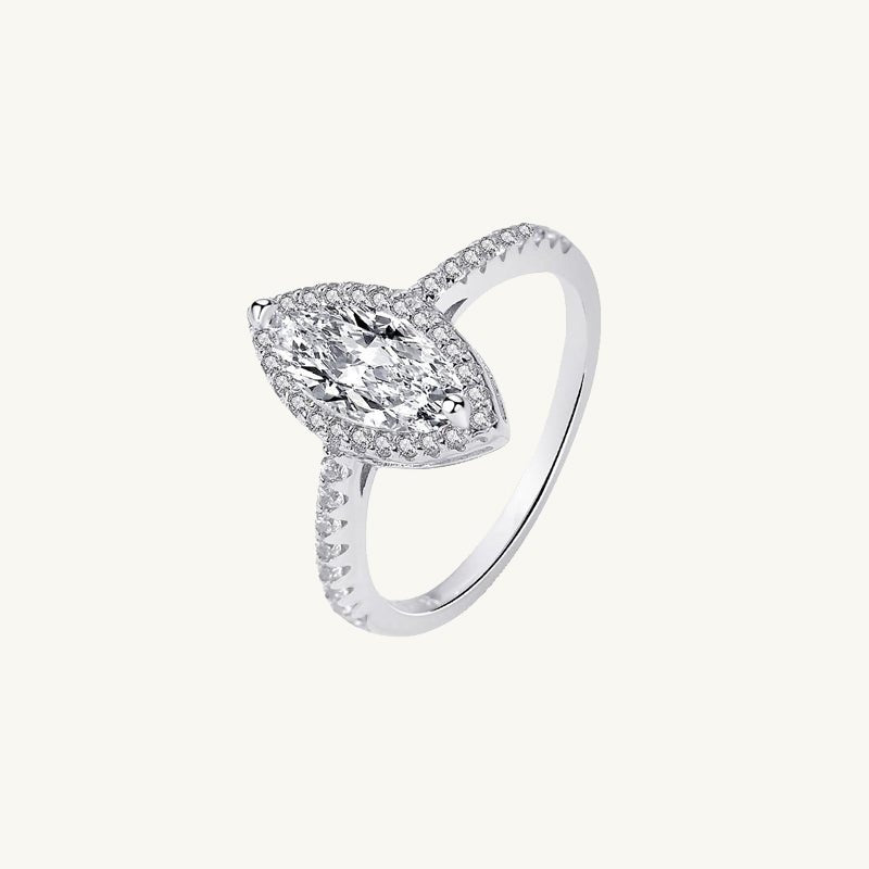 1.0 ct Marquise Moissanite Diamond Ring - Camile & Stone