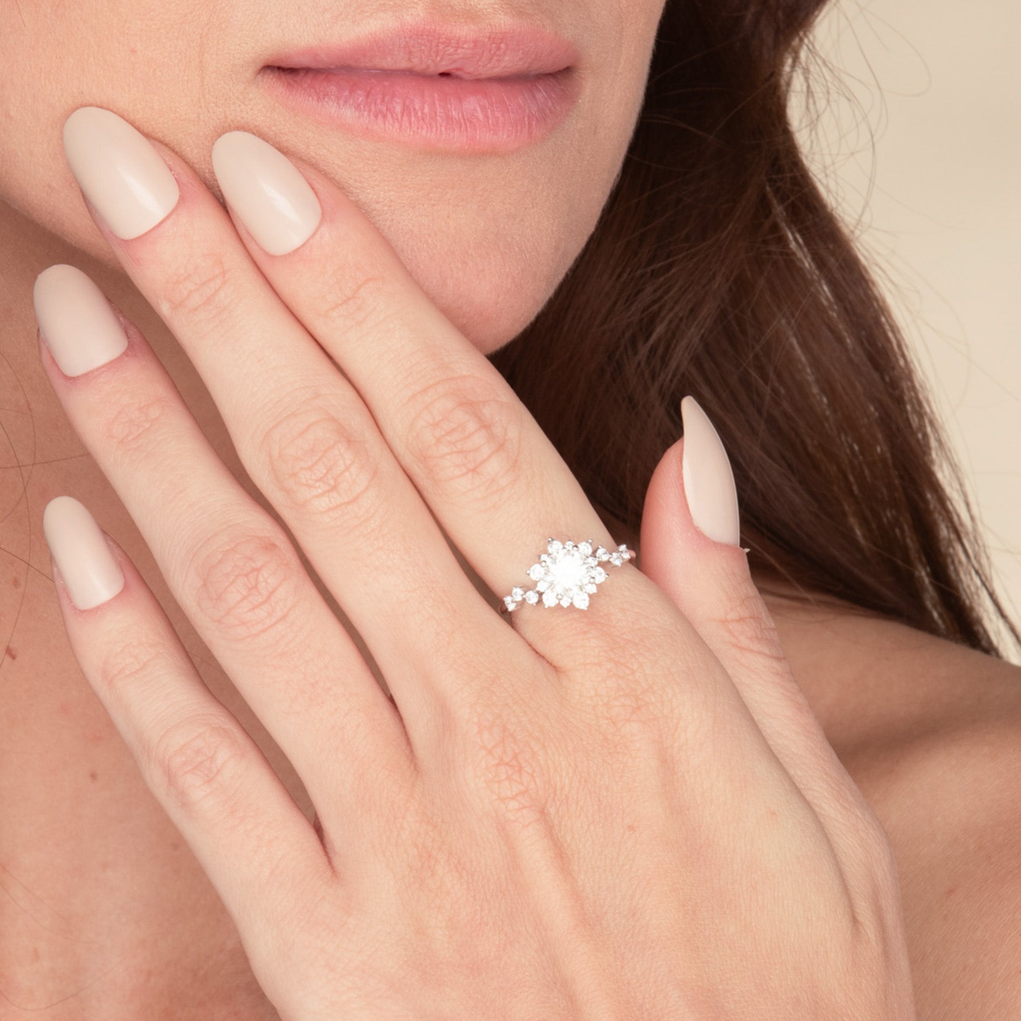 1ct The Lindsey Moissanite Diamond Engagement Ring - Camile & Stone