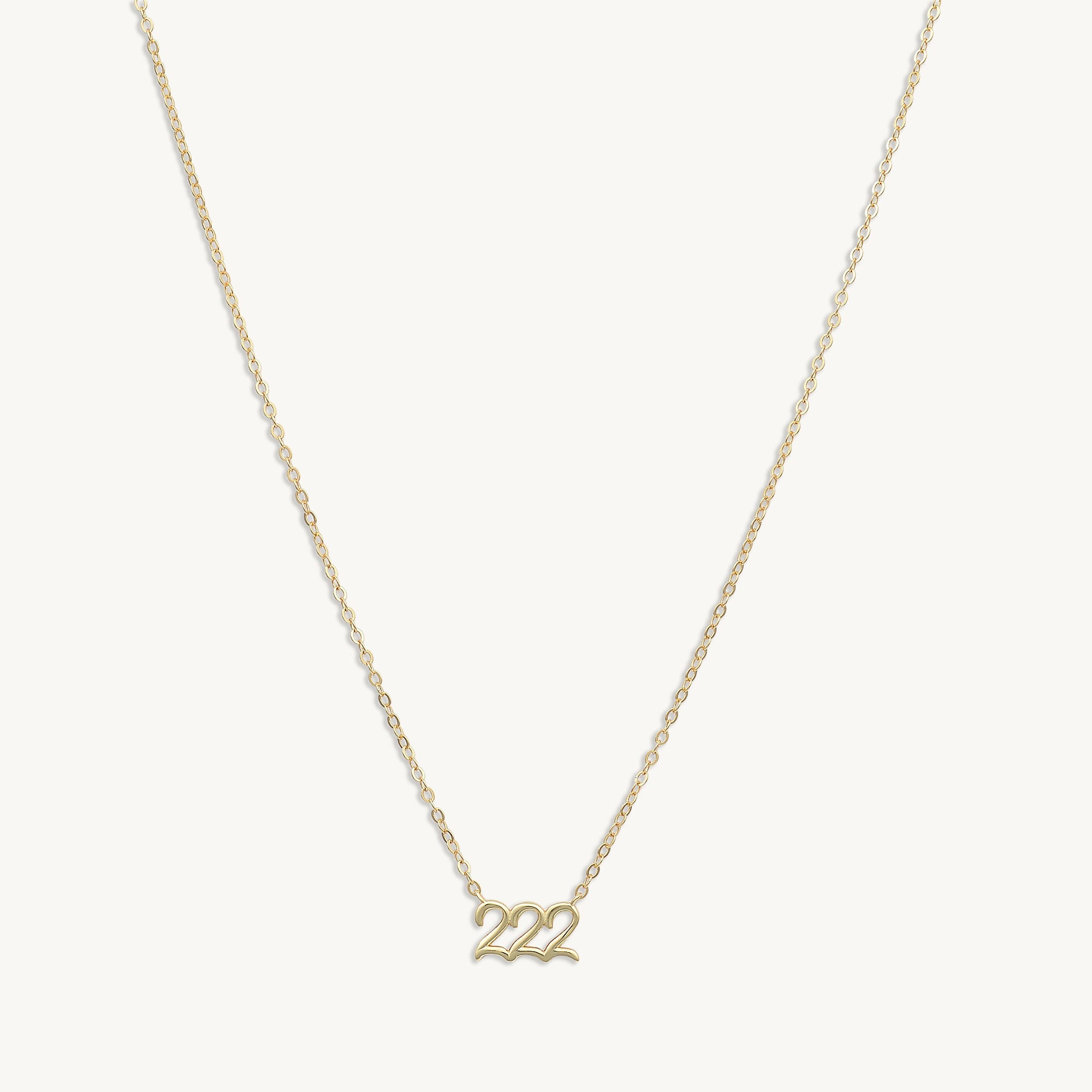 222 Angel Number Pendant Necklace - Camile & Stone