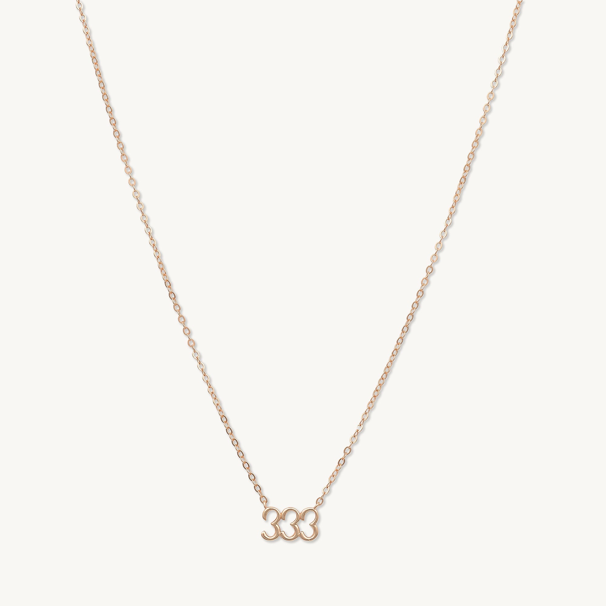 333 Angel Number Pendant Necklace - Camile & Stone