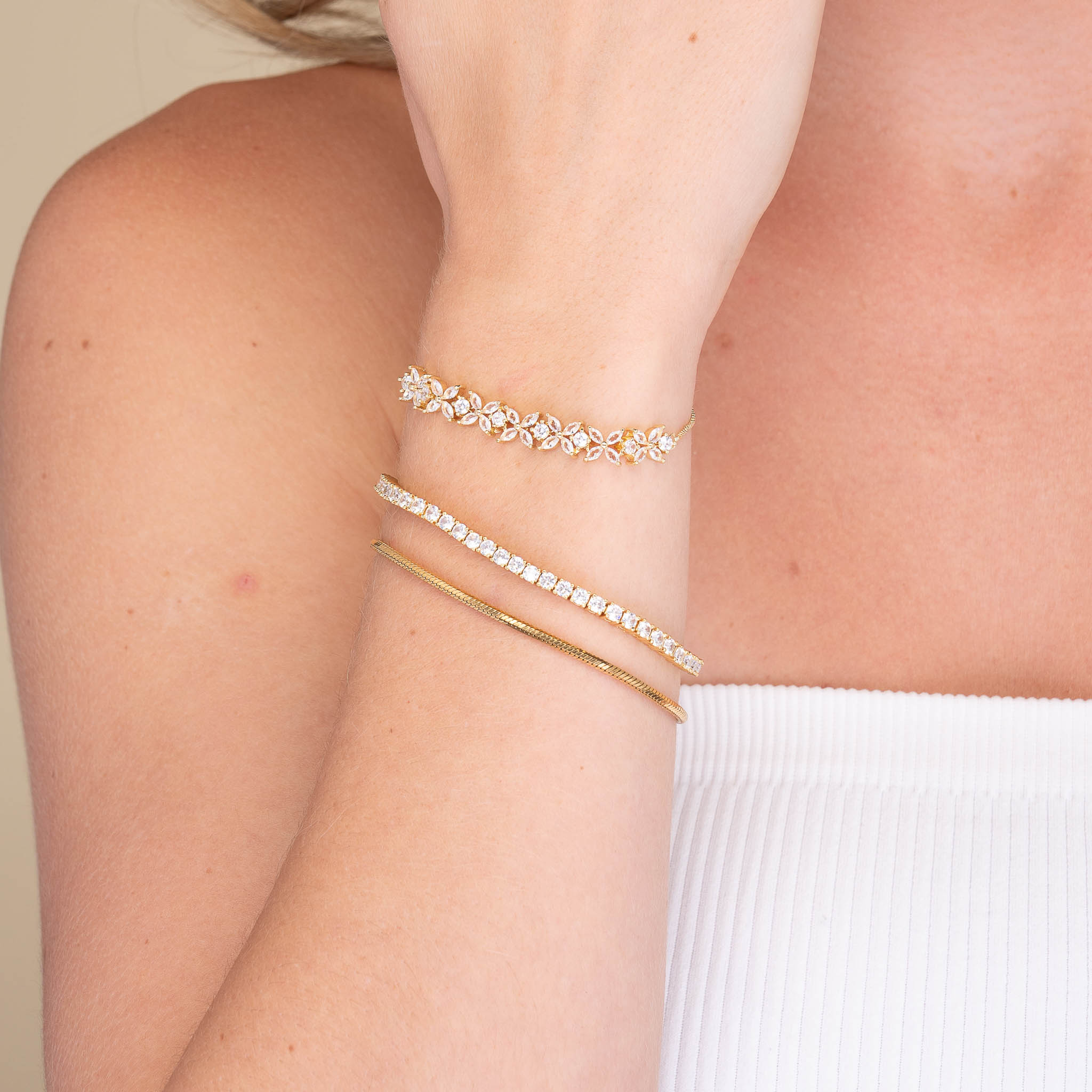 3mm Tennis Chain Unisex Bracelet - Camile & Stone