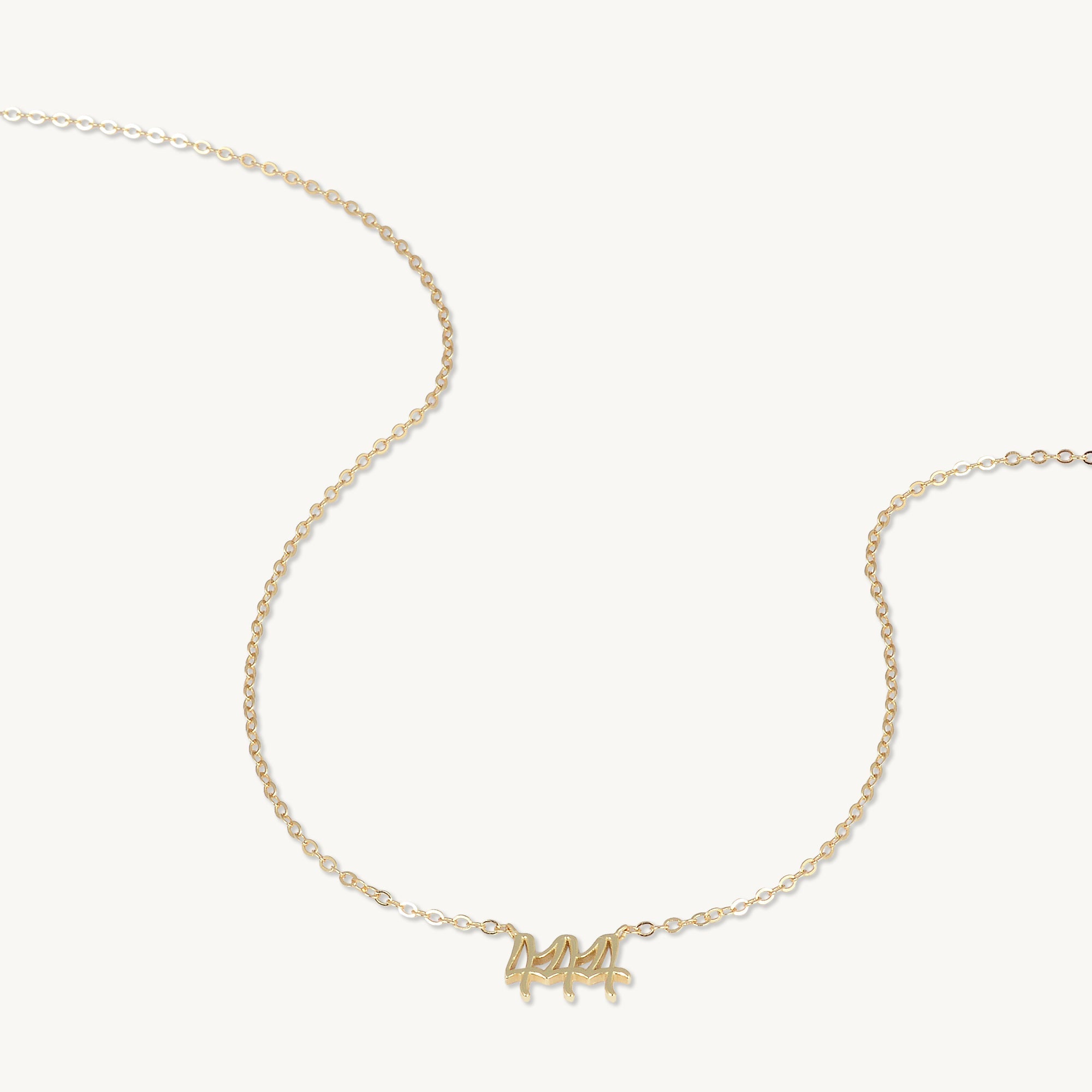 444 Angel Number Pendant Necklace - Camile & Stone