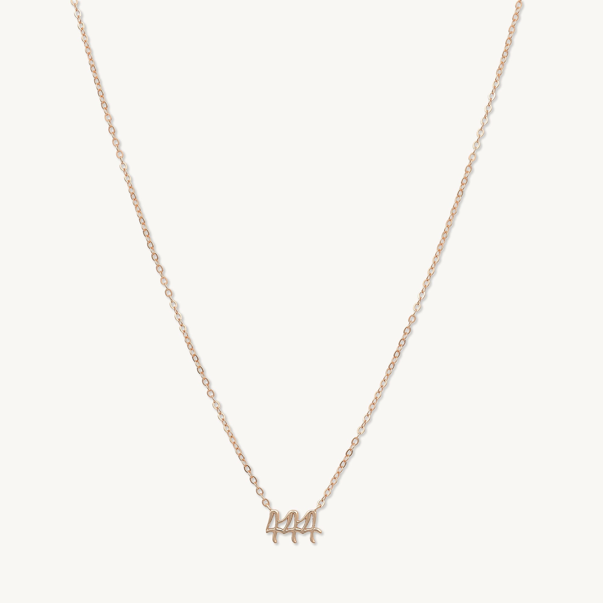 444 Angel Number Pendant Necklace - Camile & Stone