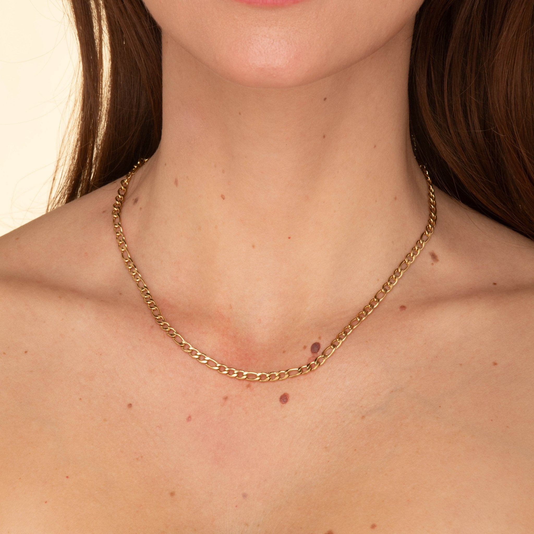 4mm Figaro Chain Necklace - Camile & Stone