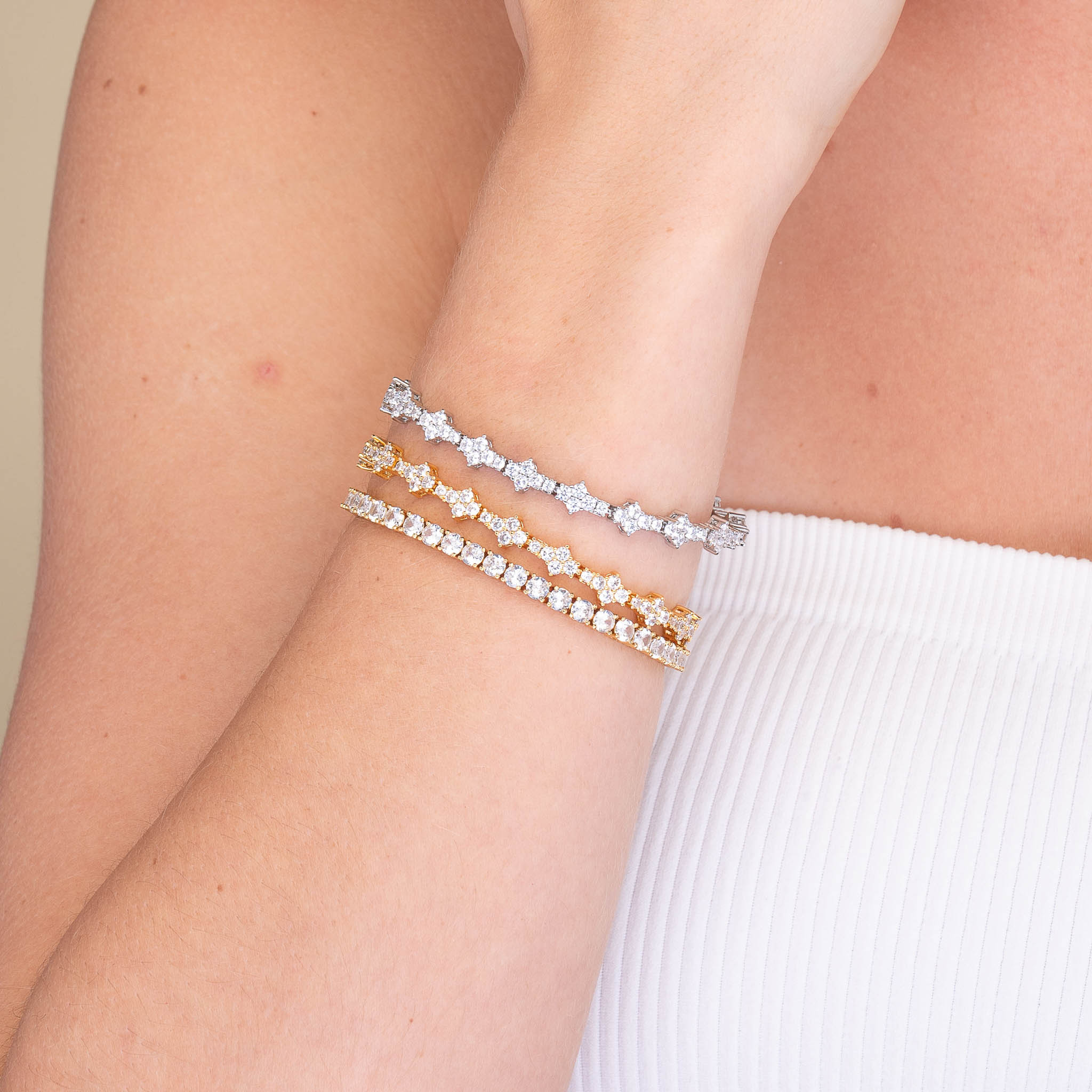 4mm Tennis Chain Unisex Bracelet - Camile & Stone