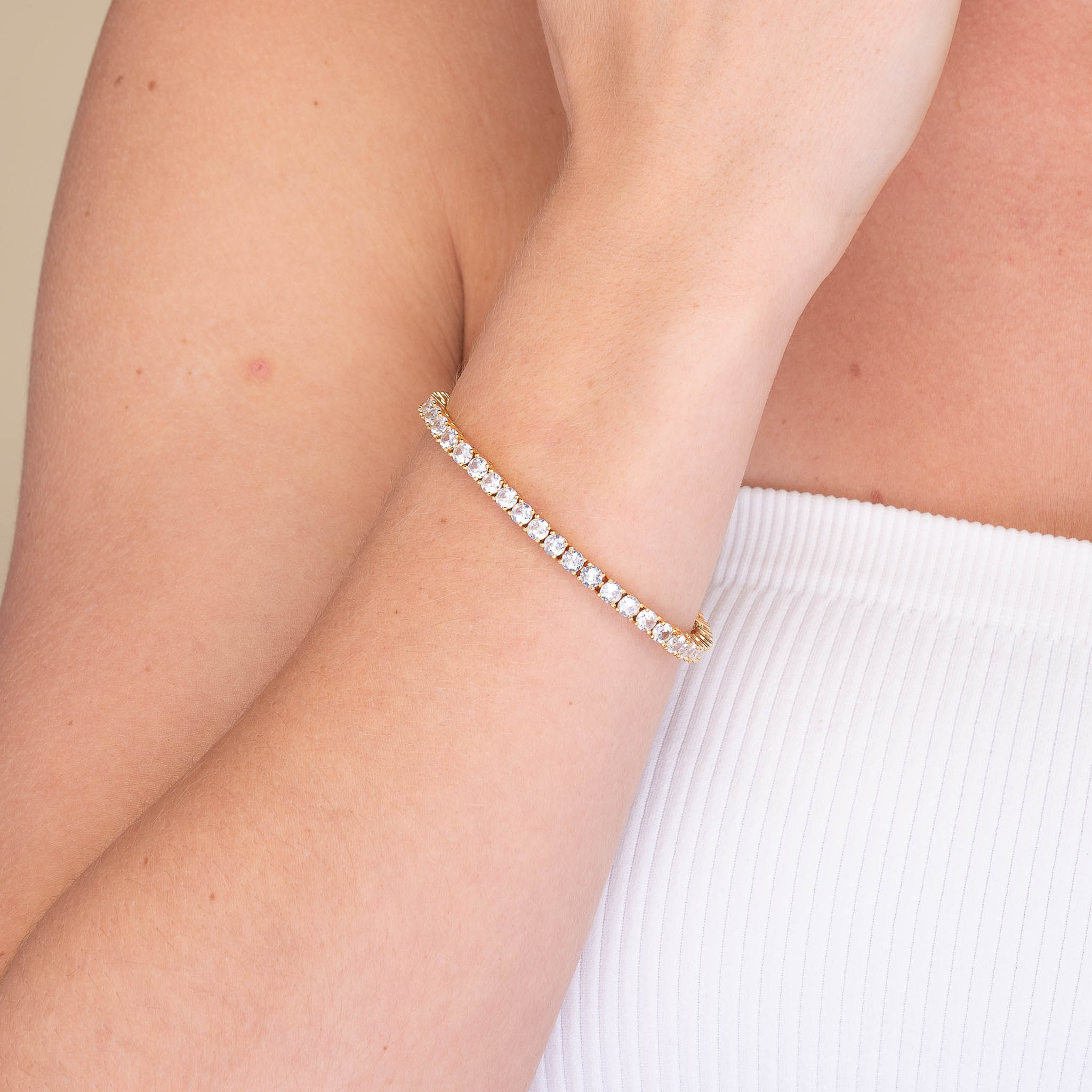 4mm Tennis Chain Unisex Bracelet - Camile & Stone