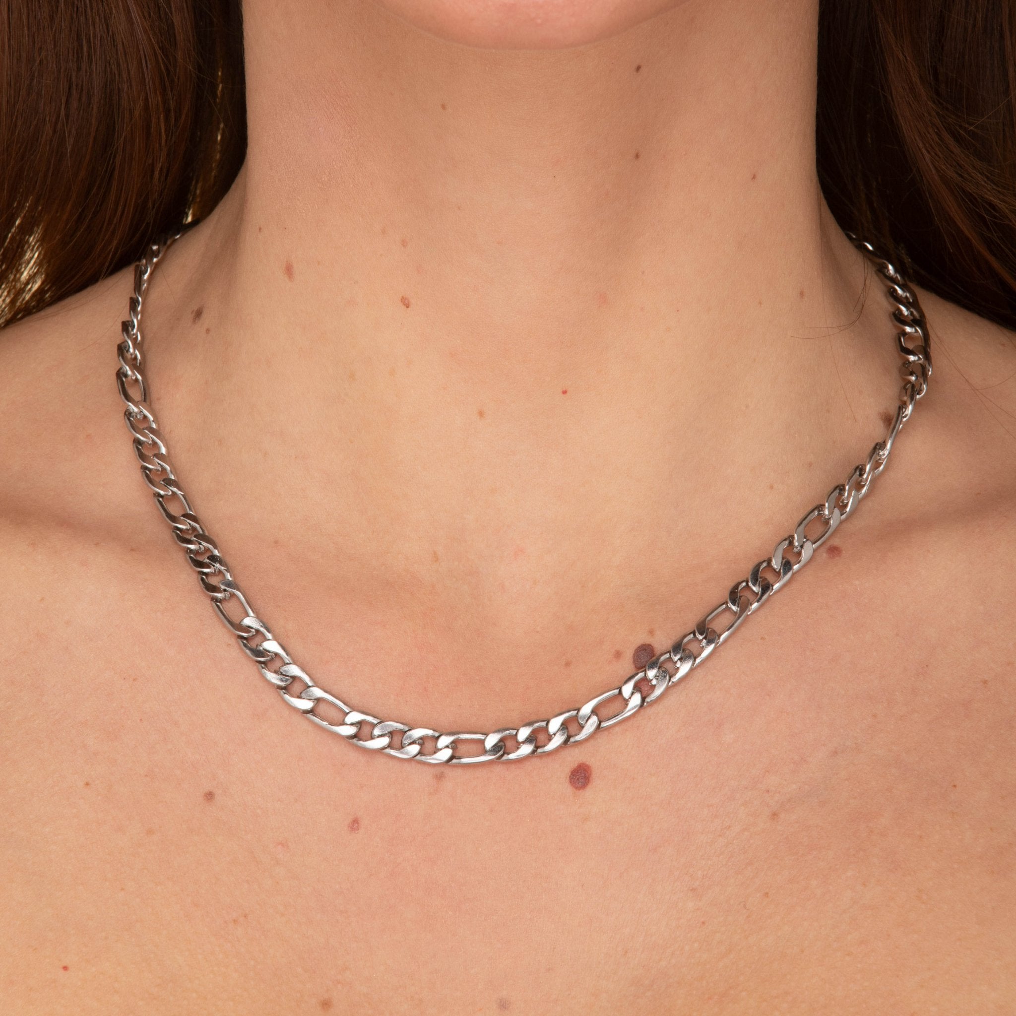 6mm Figaro Chain Necklace - Camile & Stone