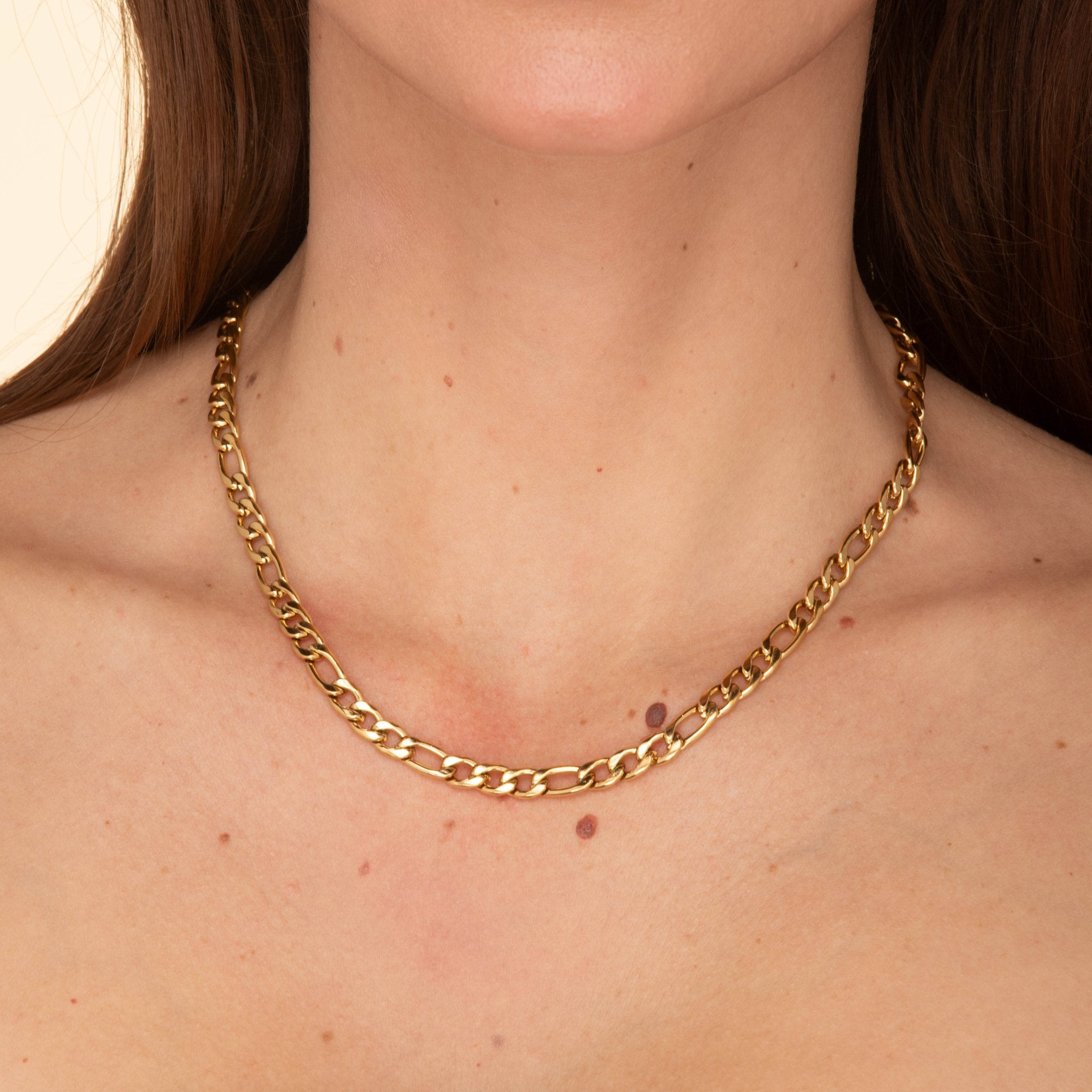 6mm Figaro Chain Necklace - Camile & Stone