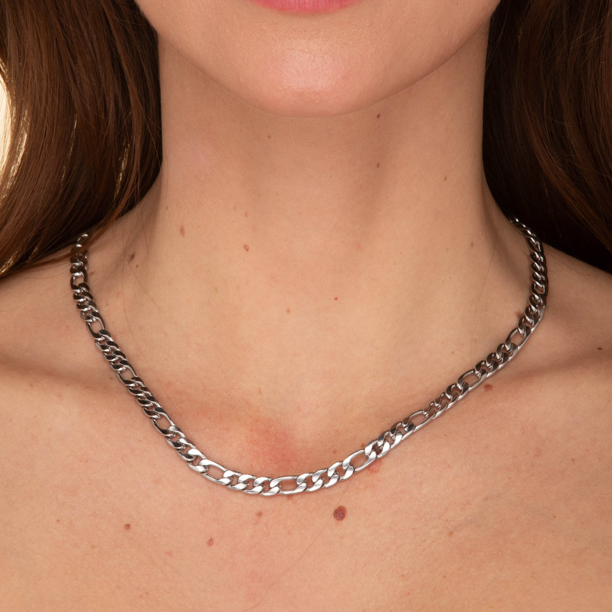 6mm Figaro Chain Necklace - Camile & Stone