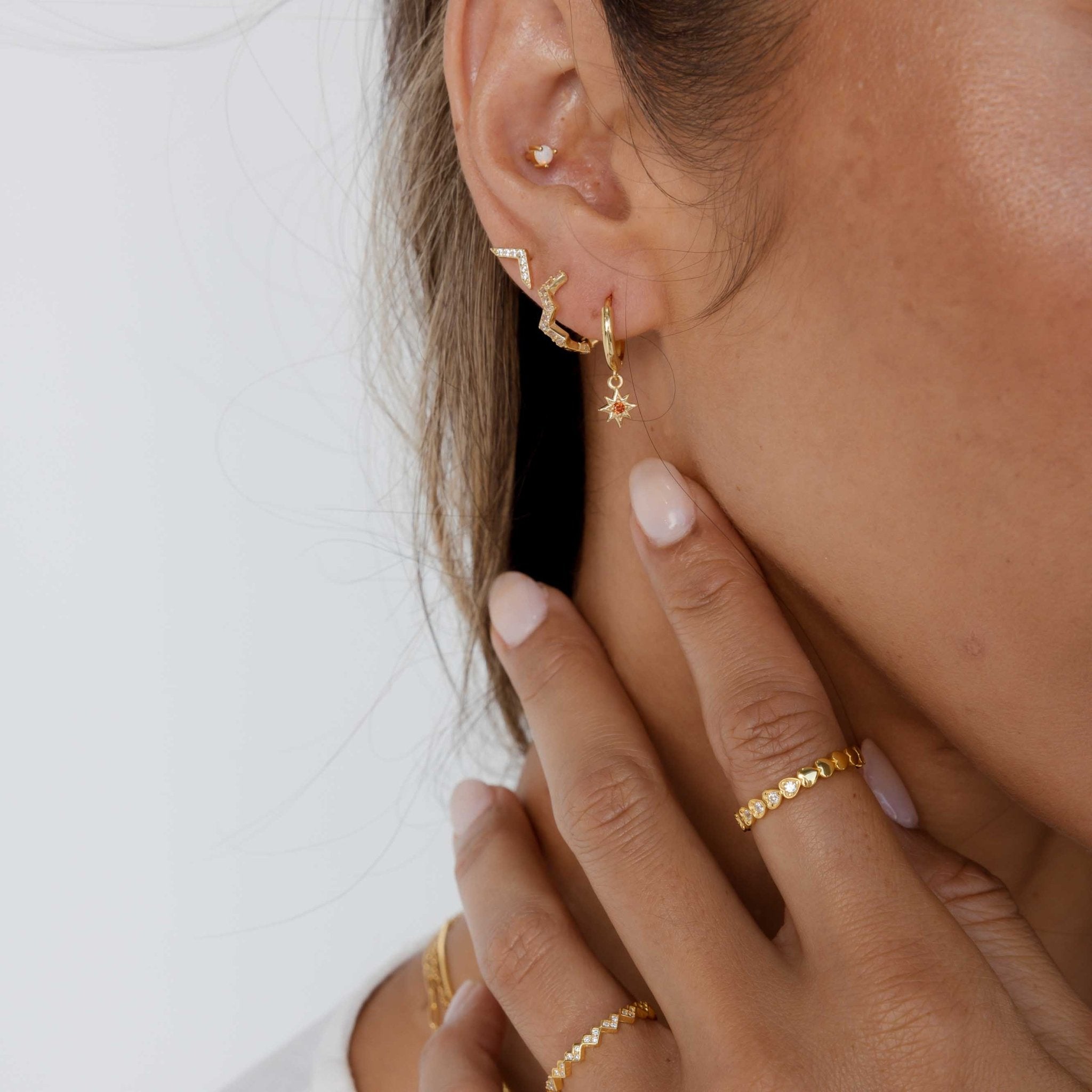 Accelerate Sapphire Stud Earrings - Camile & Stone