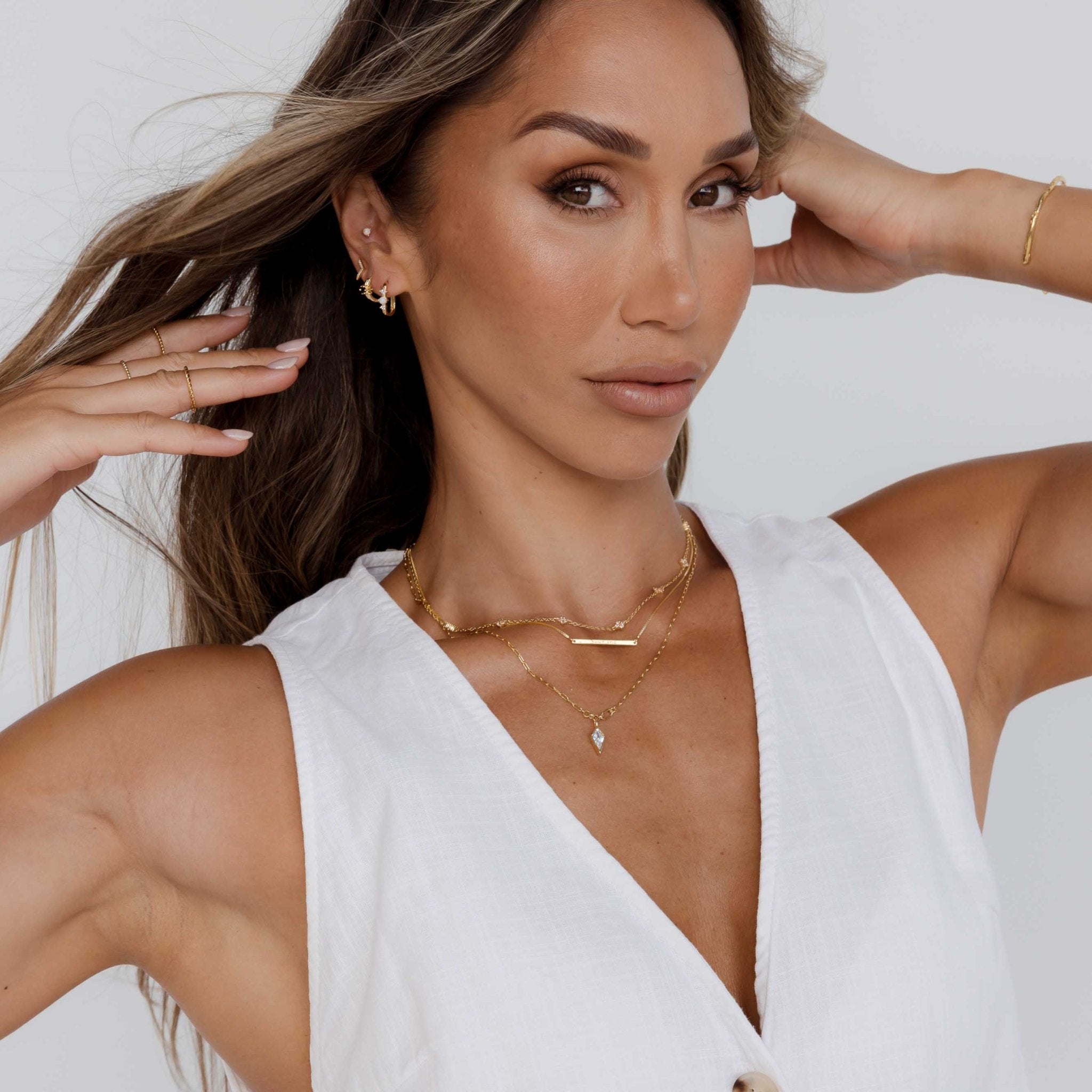 Accelerate Sapphire Stud Earrings - Camile & Stone