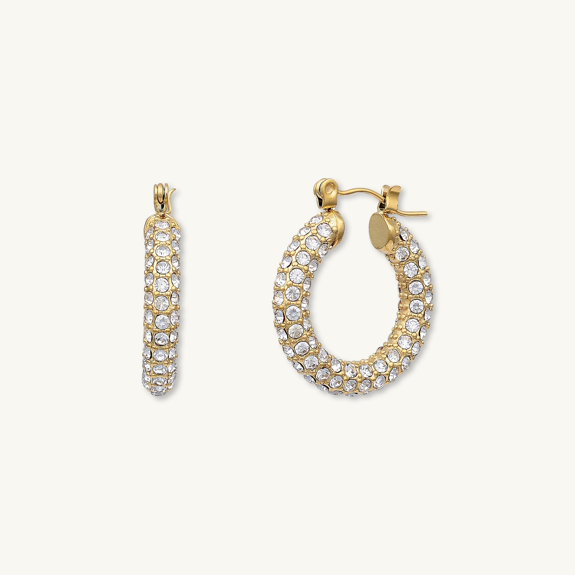Alessia Zirconia Hoop Earrings - Camile & Stone