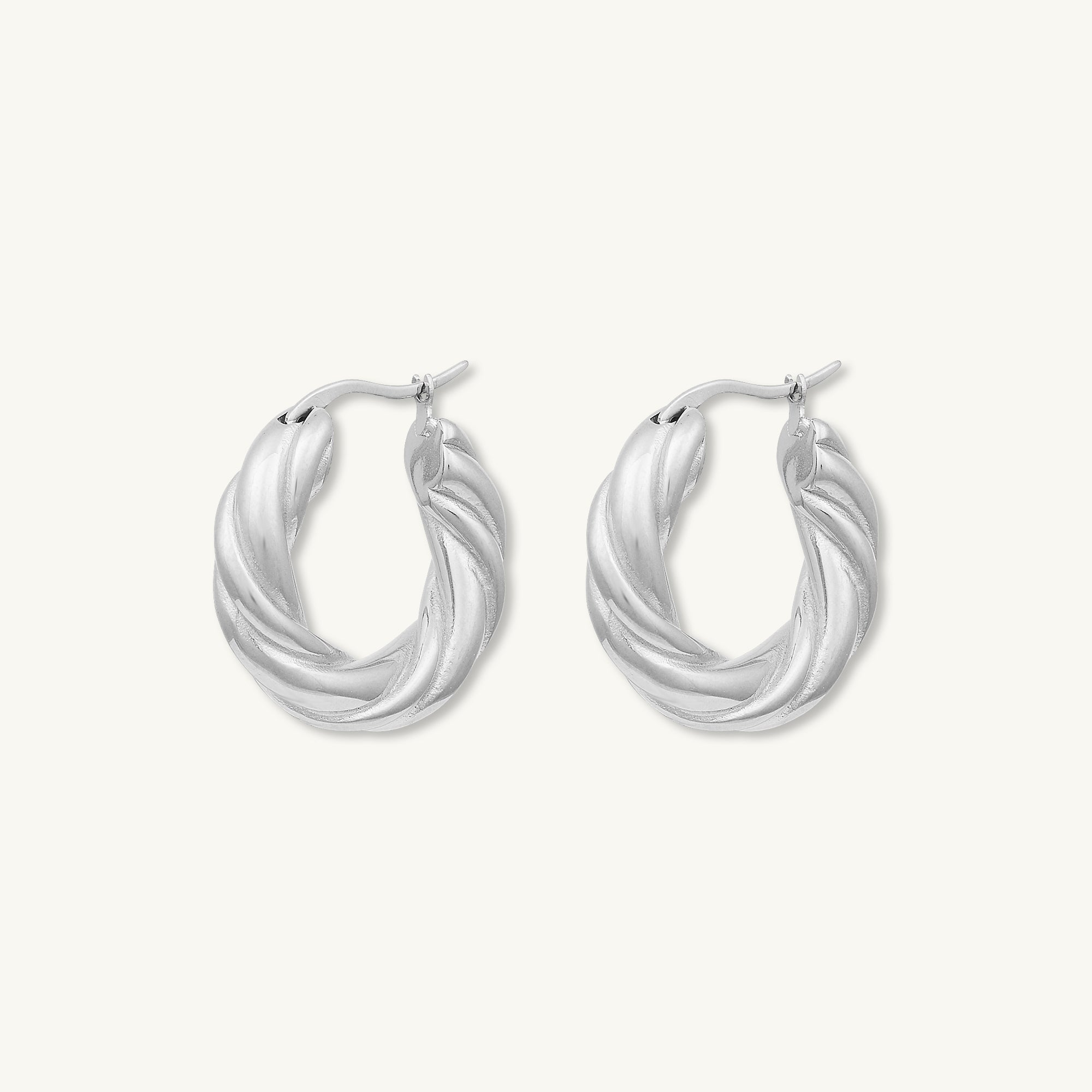 Amalia Twist Hoop Earrings - Camile & Stone