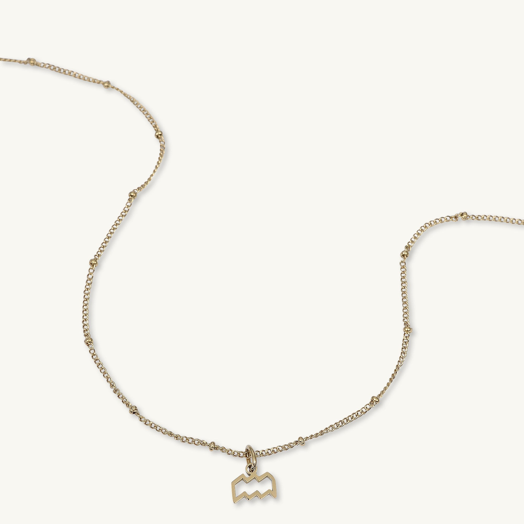 Aquarius Pendant Zodiac Star Sign Necklace - Camile & Stone