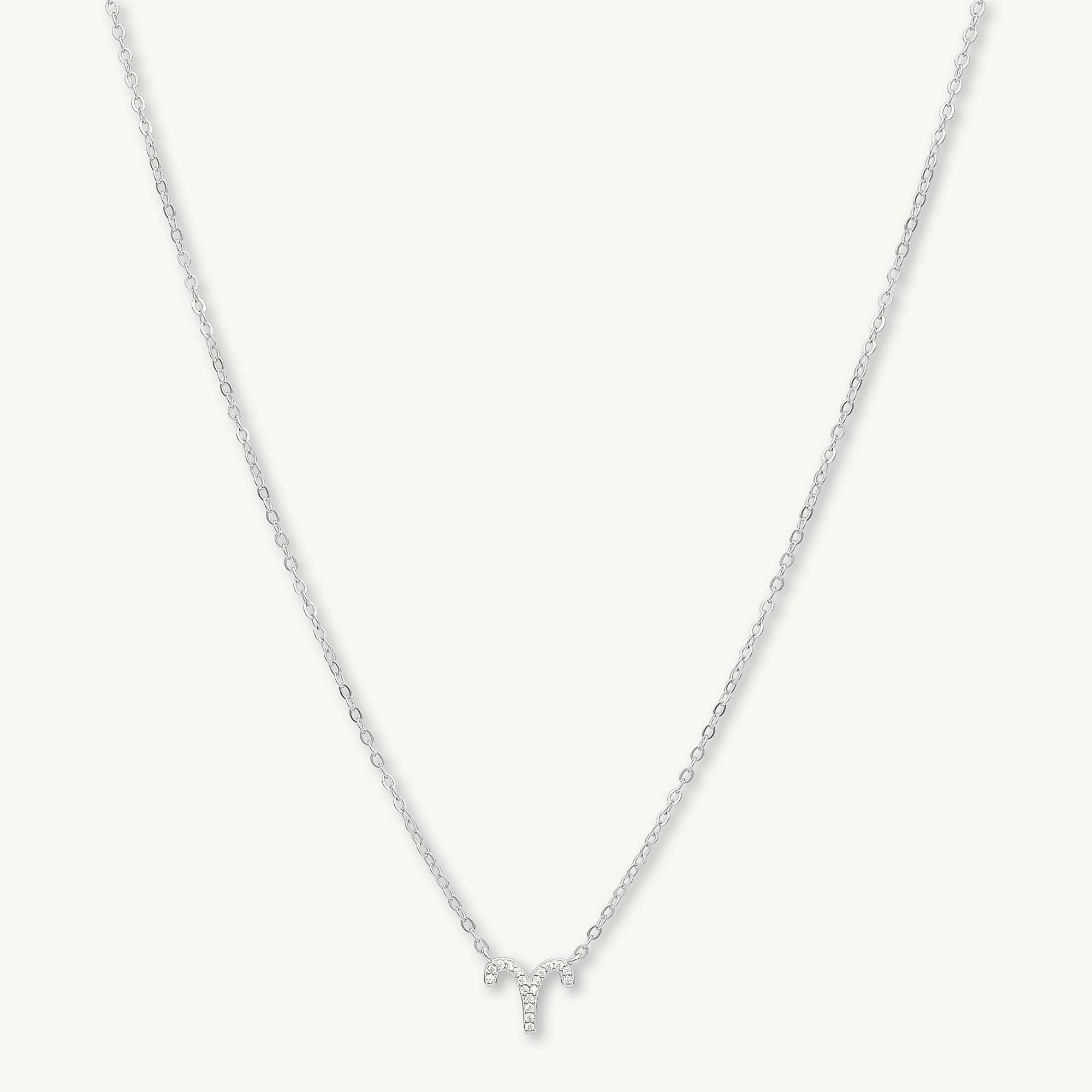 Aries Sapphire Charm Zodiac Star Sign Necklace - Camile & Stone