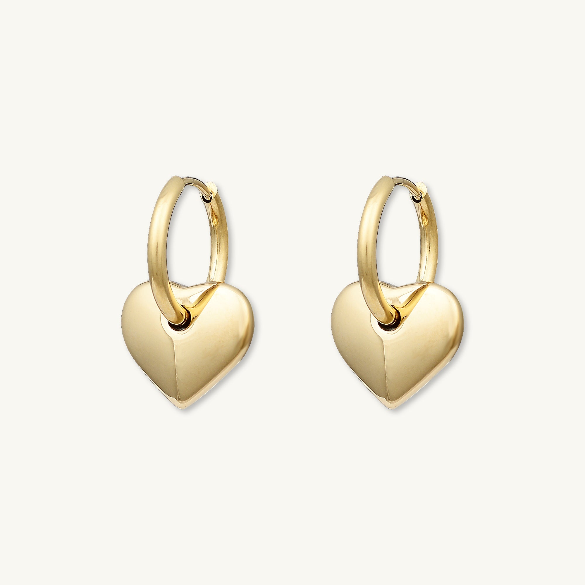 Avery Heart Hoop Earrings - Camile & Stone