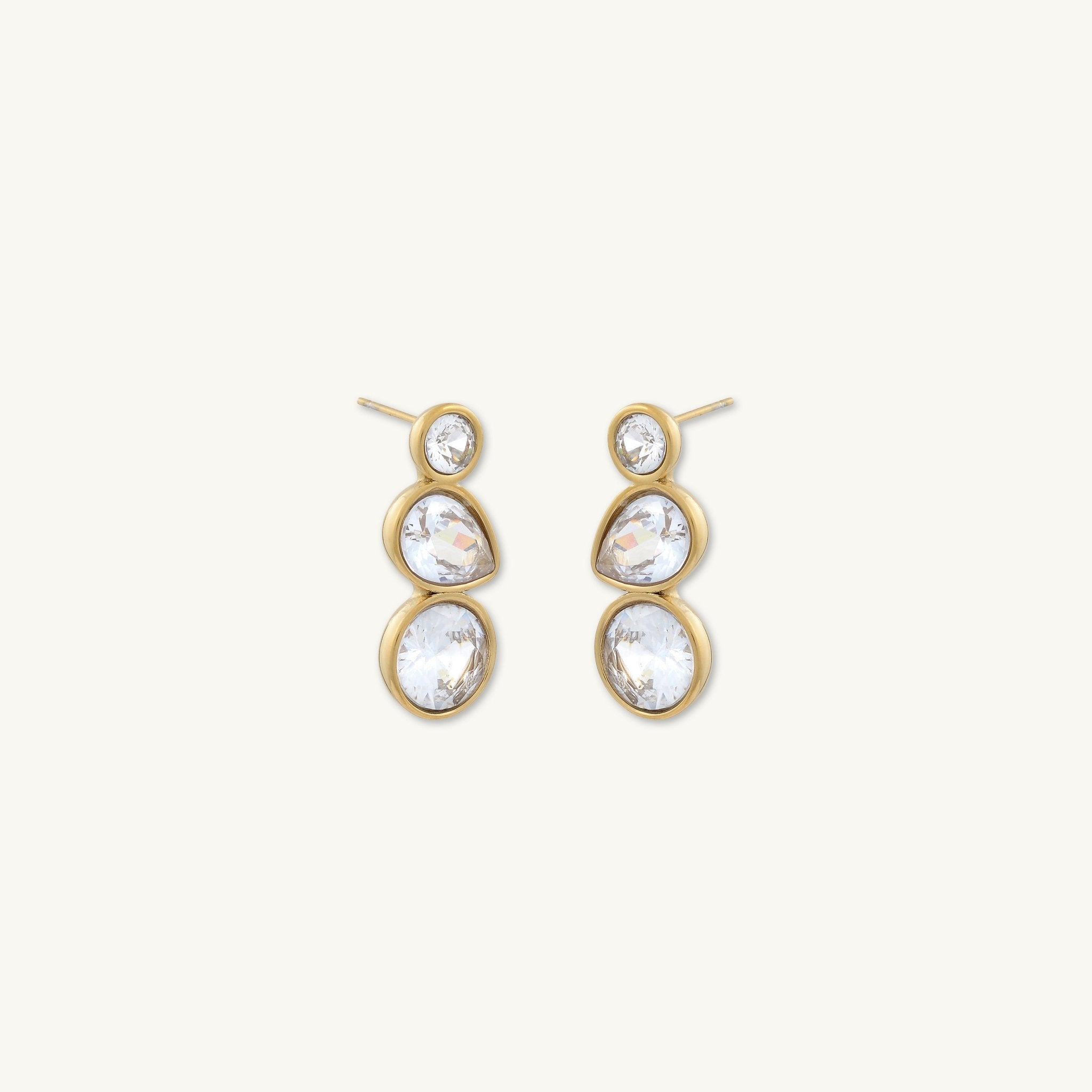 Avery Zirconia Stud Earrings - Camile & Stone