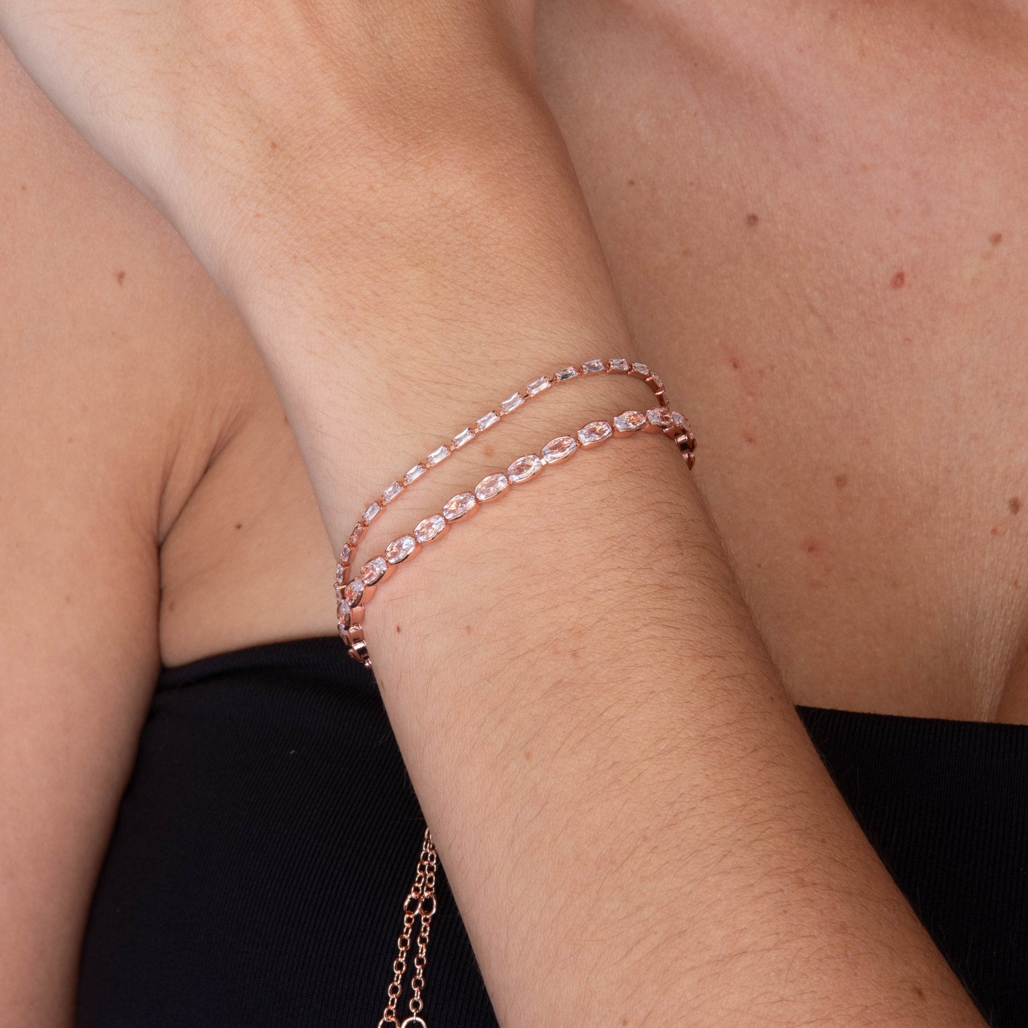 Baguette Tennis Bracelet - Camile & Stone