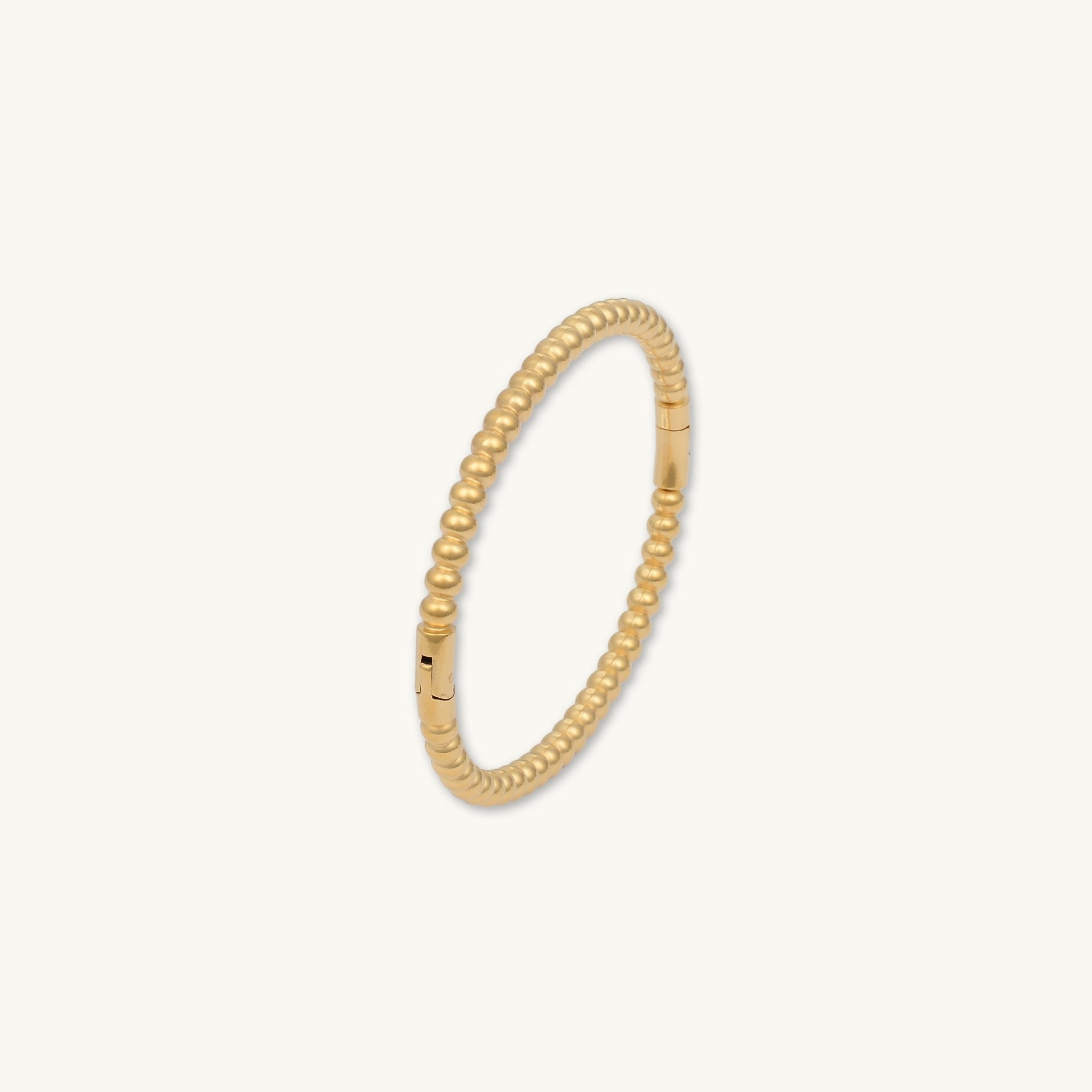 Ball Hinged Bangle Bracelet - Camile & Stone