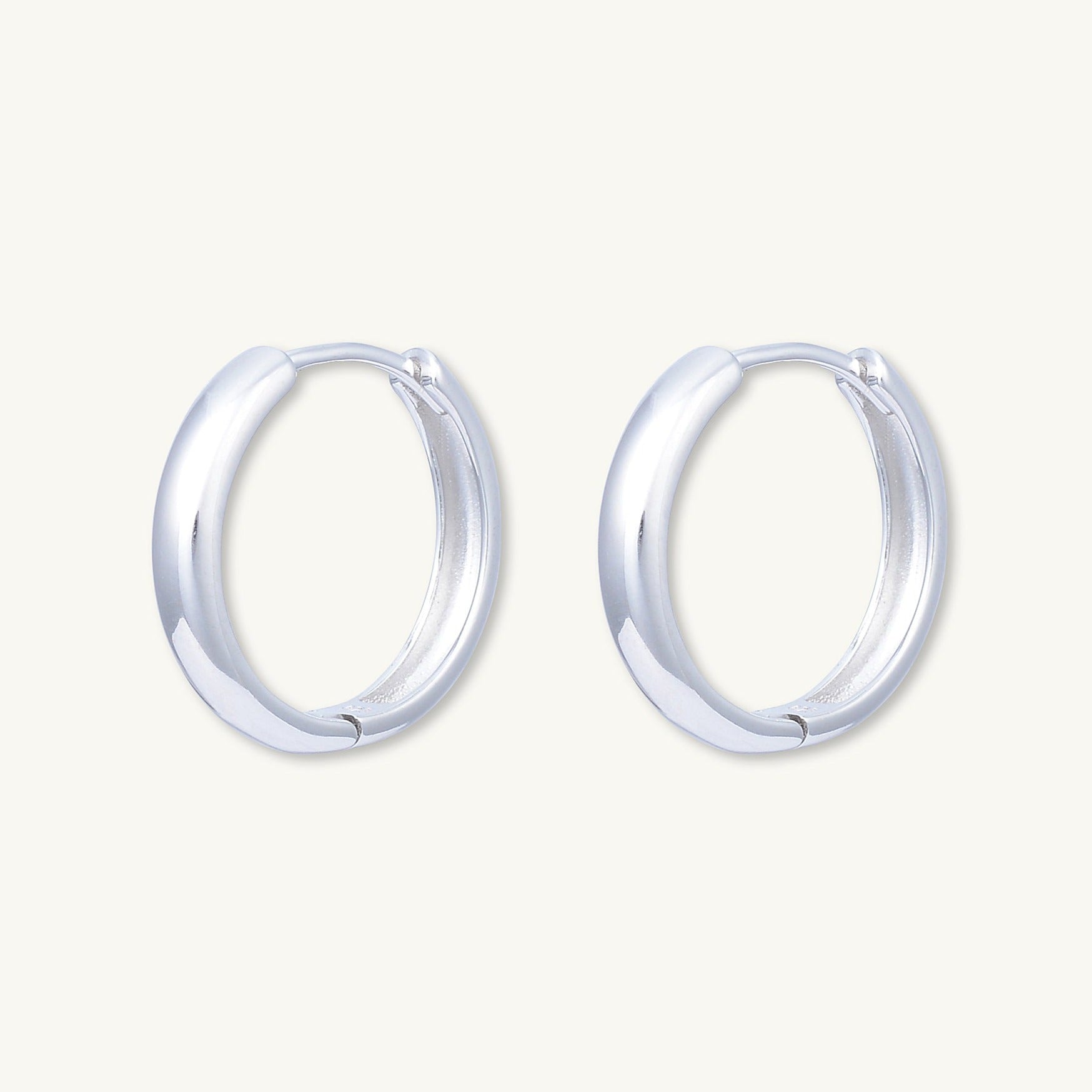 Basic Large Huggie Hoop Earrings - Camile & Stone