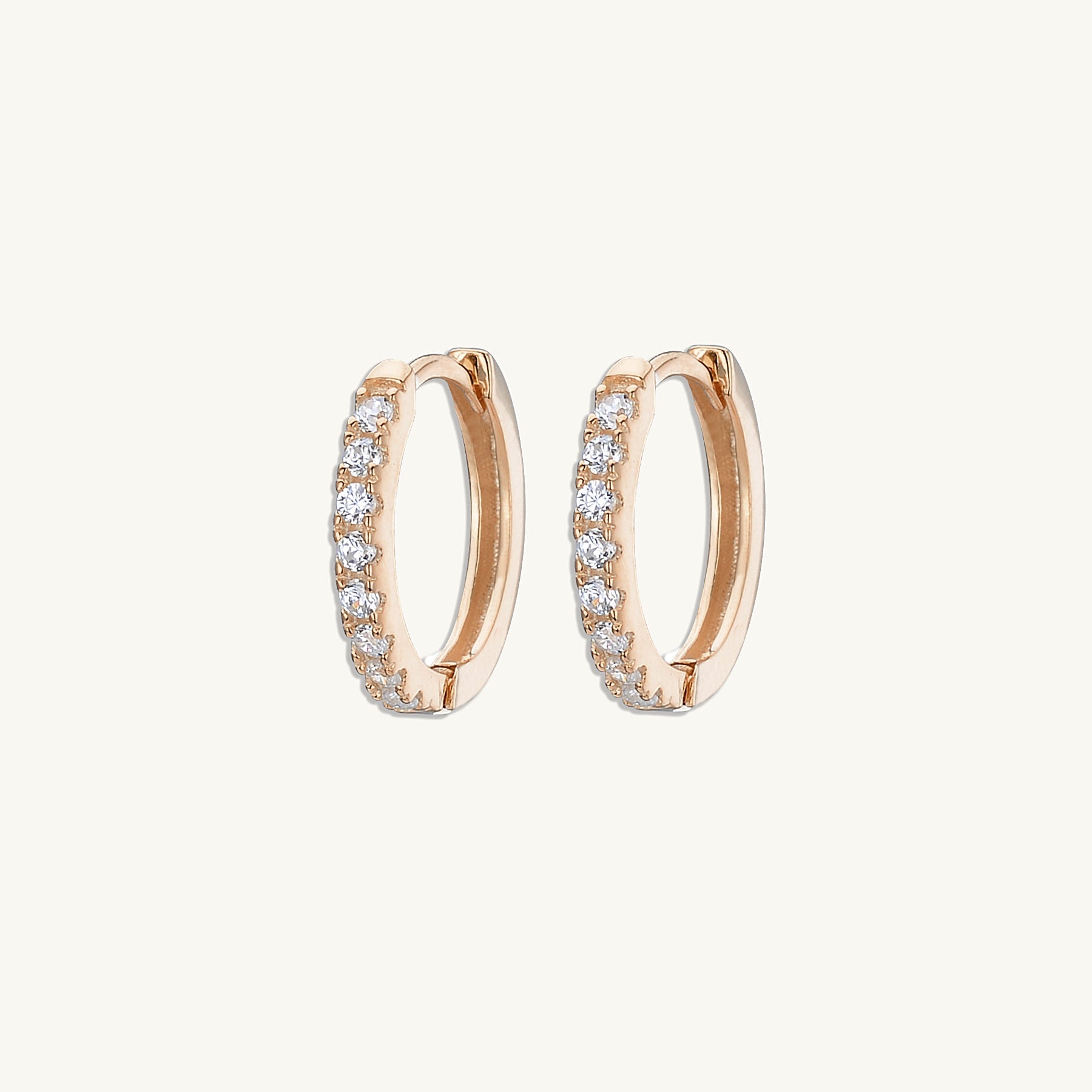 Basic Sapphire Huggie Hoop Earrings - Camile & Stone