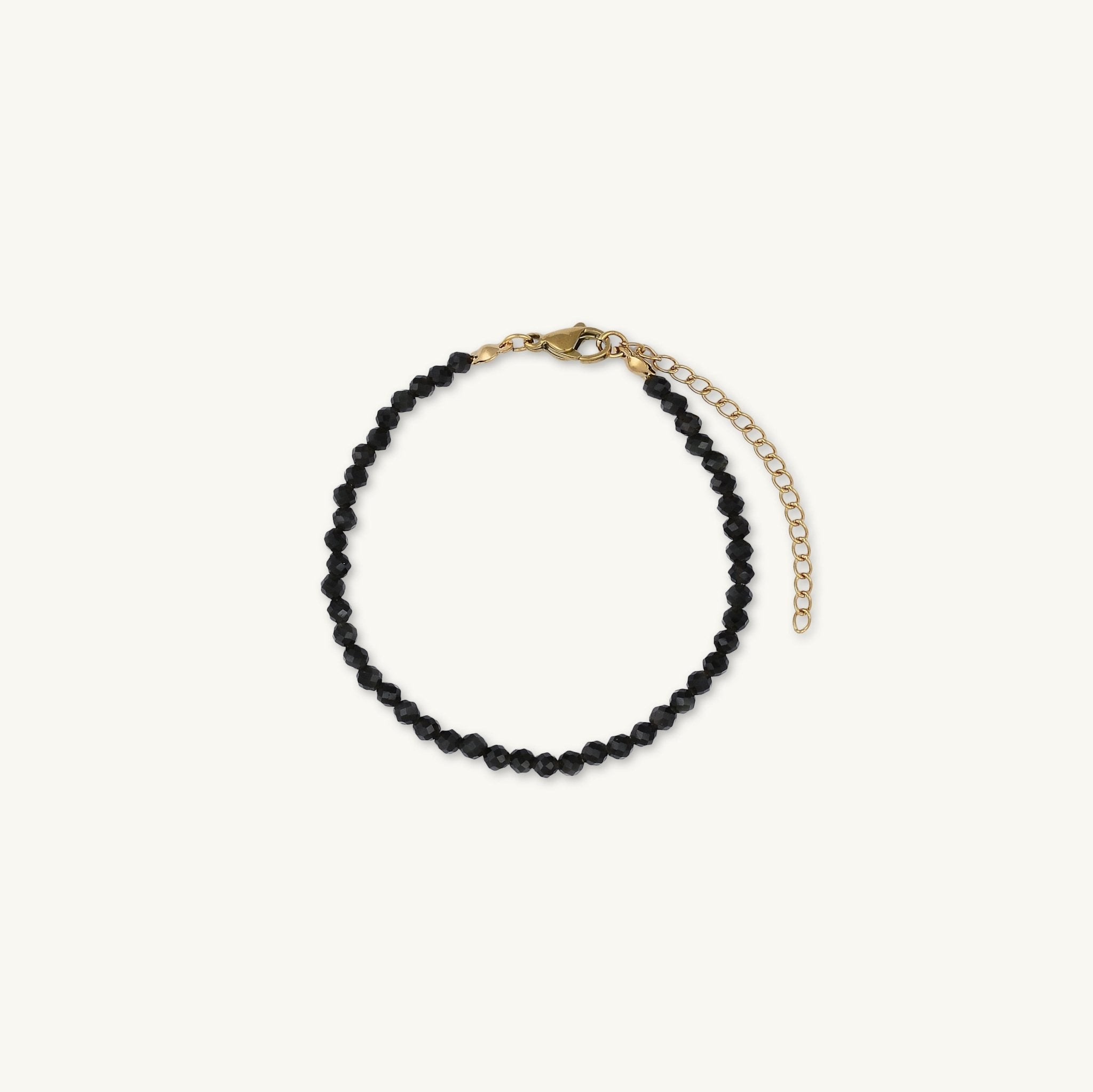 Black Obsidian Crystal Beaded Bracelet - Camile & Stone