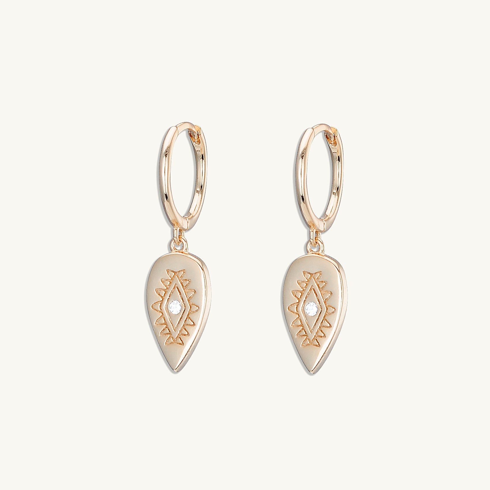 Boho Evil Eye Hoop Earrings - Camile & Stone