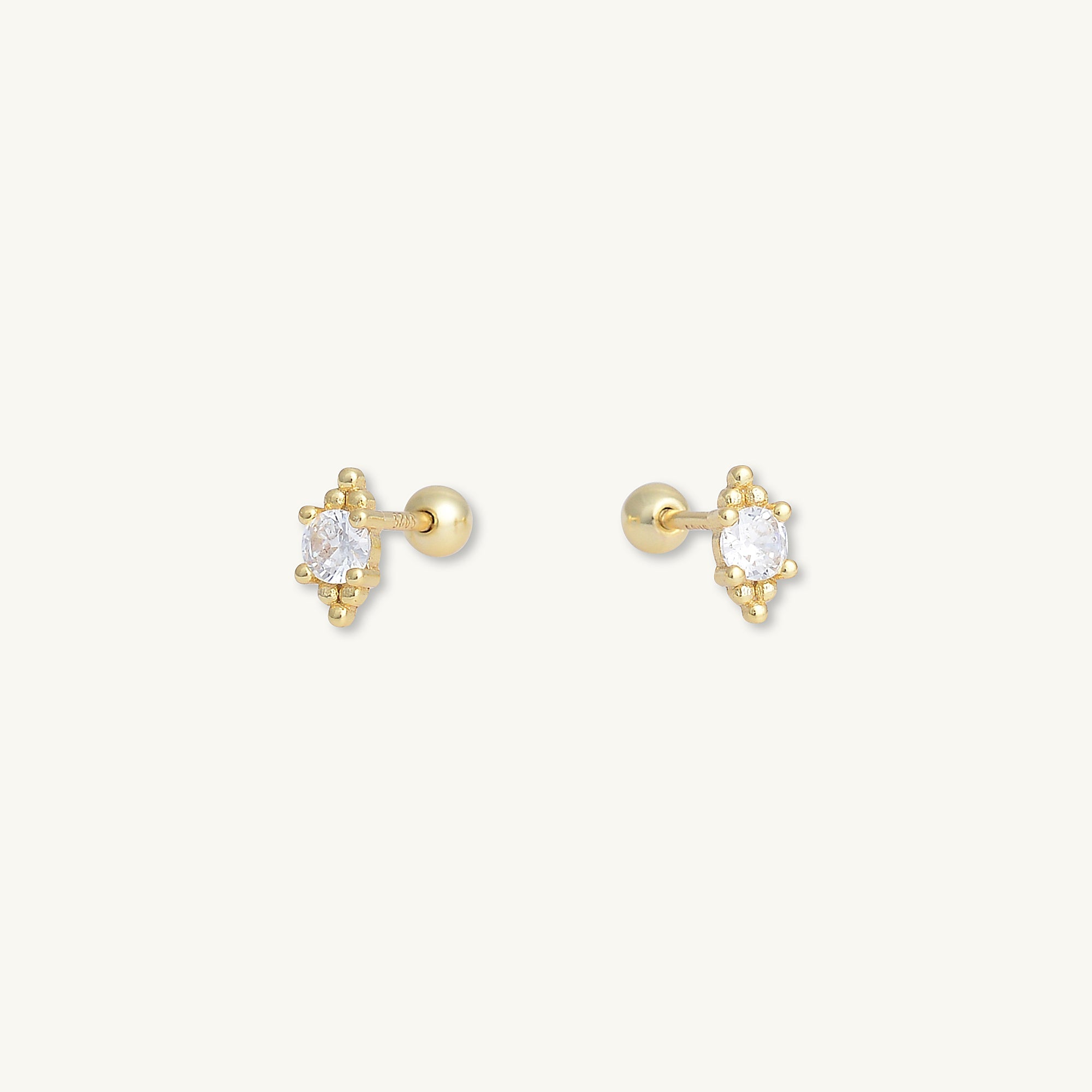 Boho Sapphire Barbell Stud Cartilage Earrings - Camile & Stone