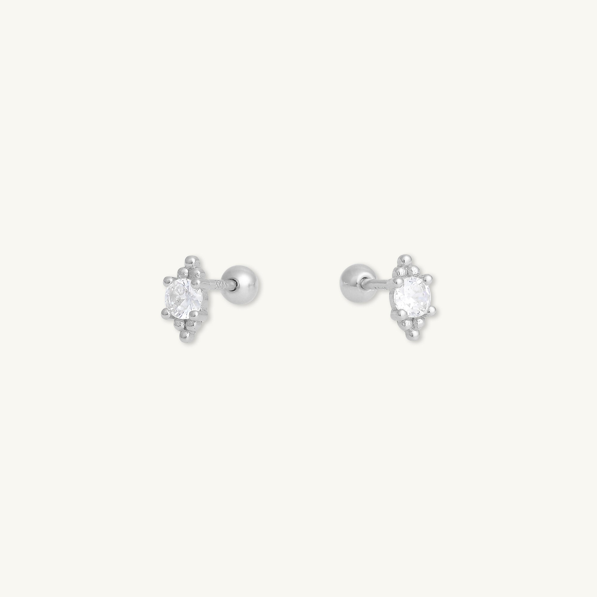 Boho Sapphire Barbell Stud Cartilage Earrings - Camile & Stone