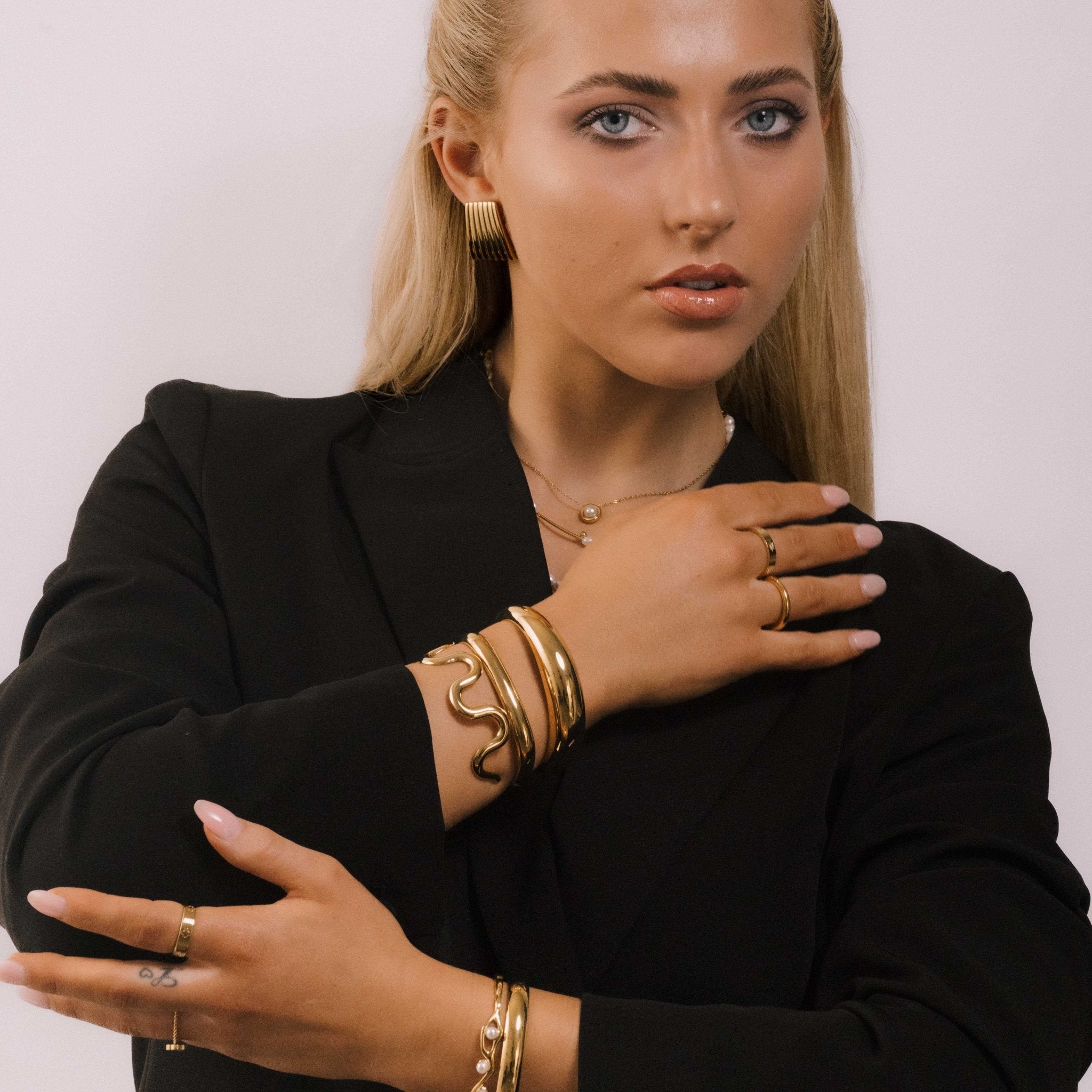 Boho Tide Open Cuff Bangle - Camile & Stone