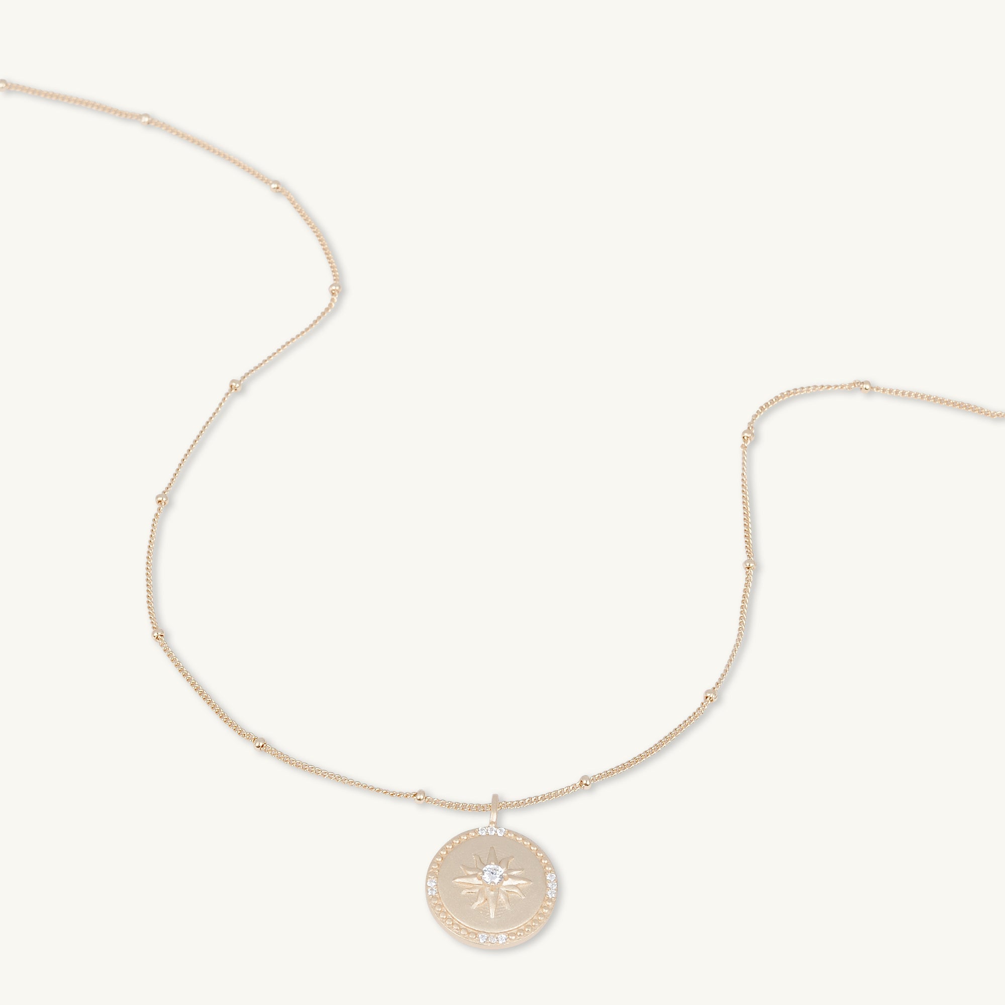 Celestial Sun Medallion Disc Necklace - Camile & Stone