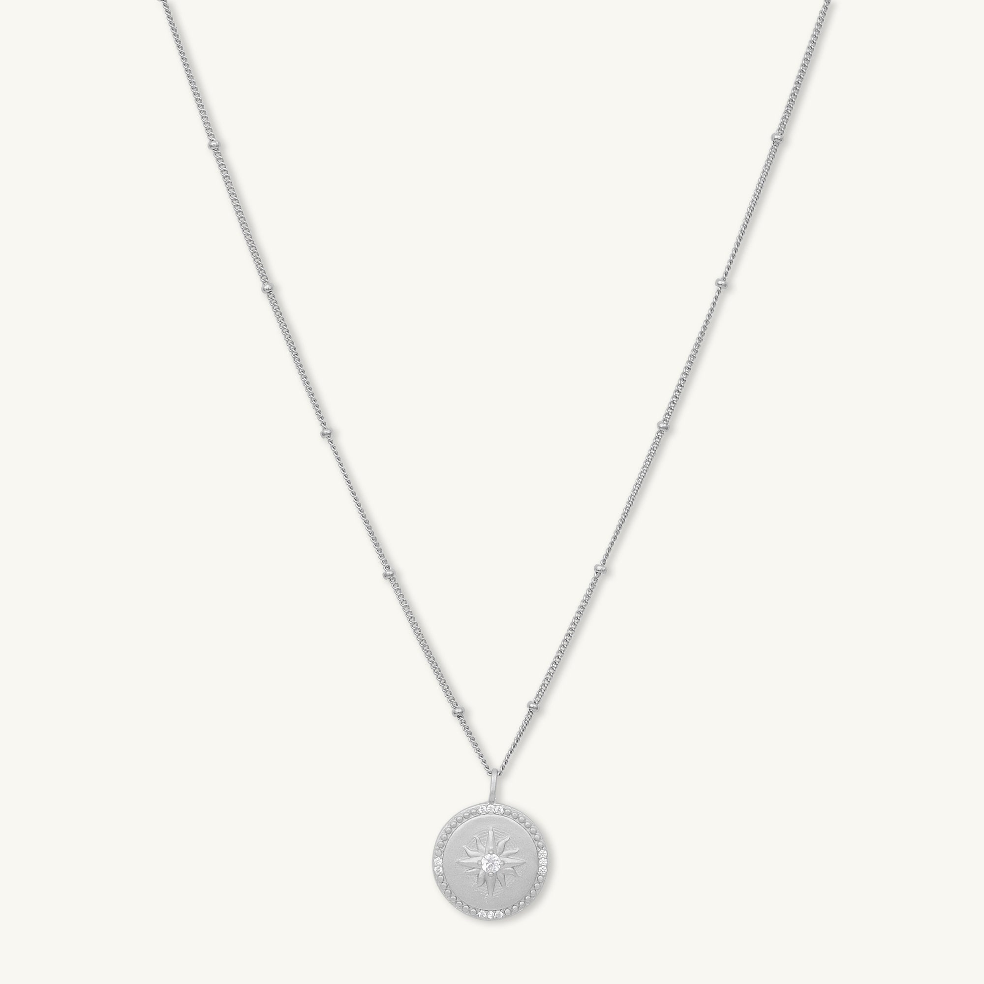 Celestial Sun Medallion Disc Necklace - Camile & Stone