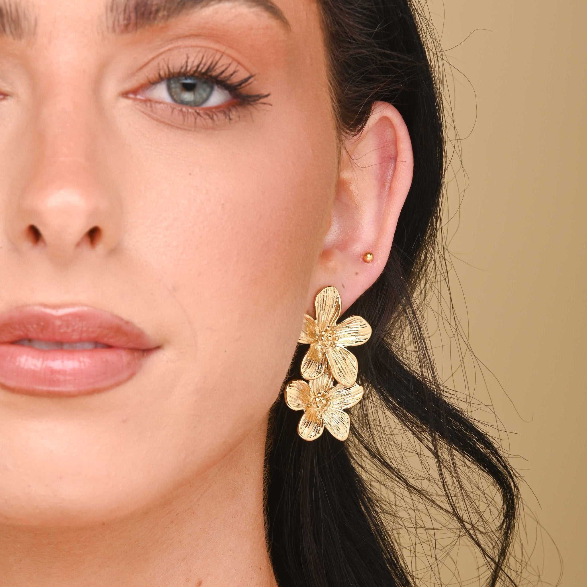 Charelle Floral Statement Earrings - Camile & Stone