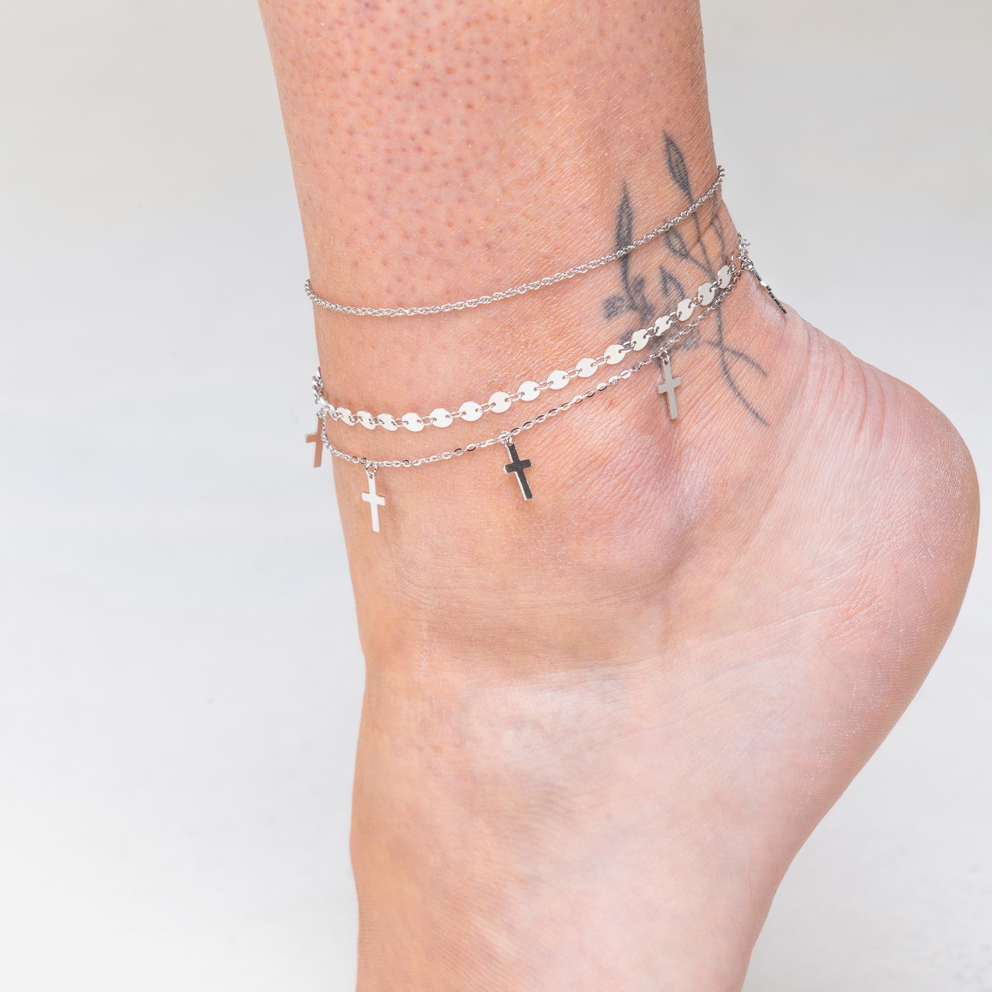 Circle Link Chain Anklet - Camile & Stone