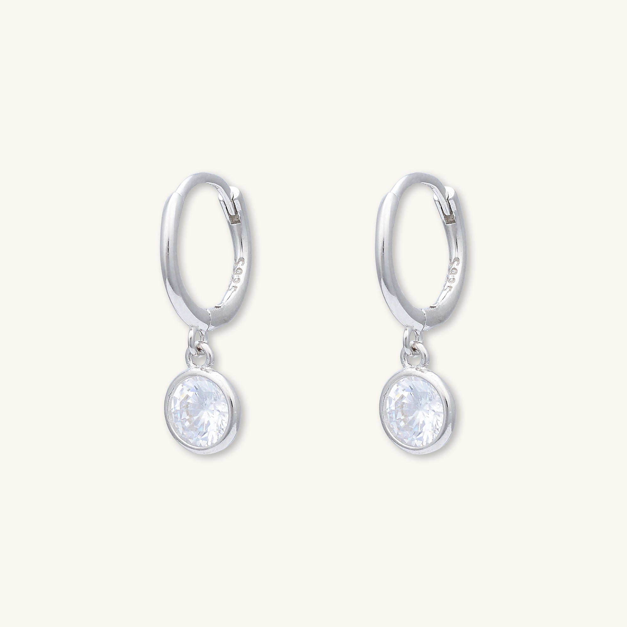 Circle Sapphire Hoop Earrings - Camile & Stone