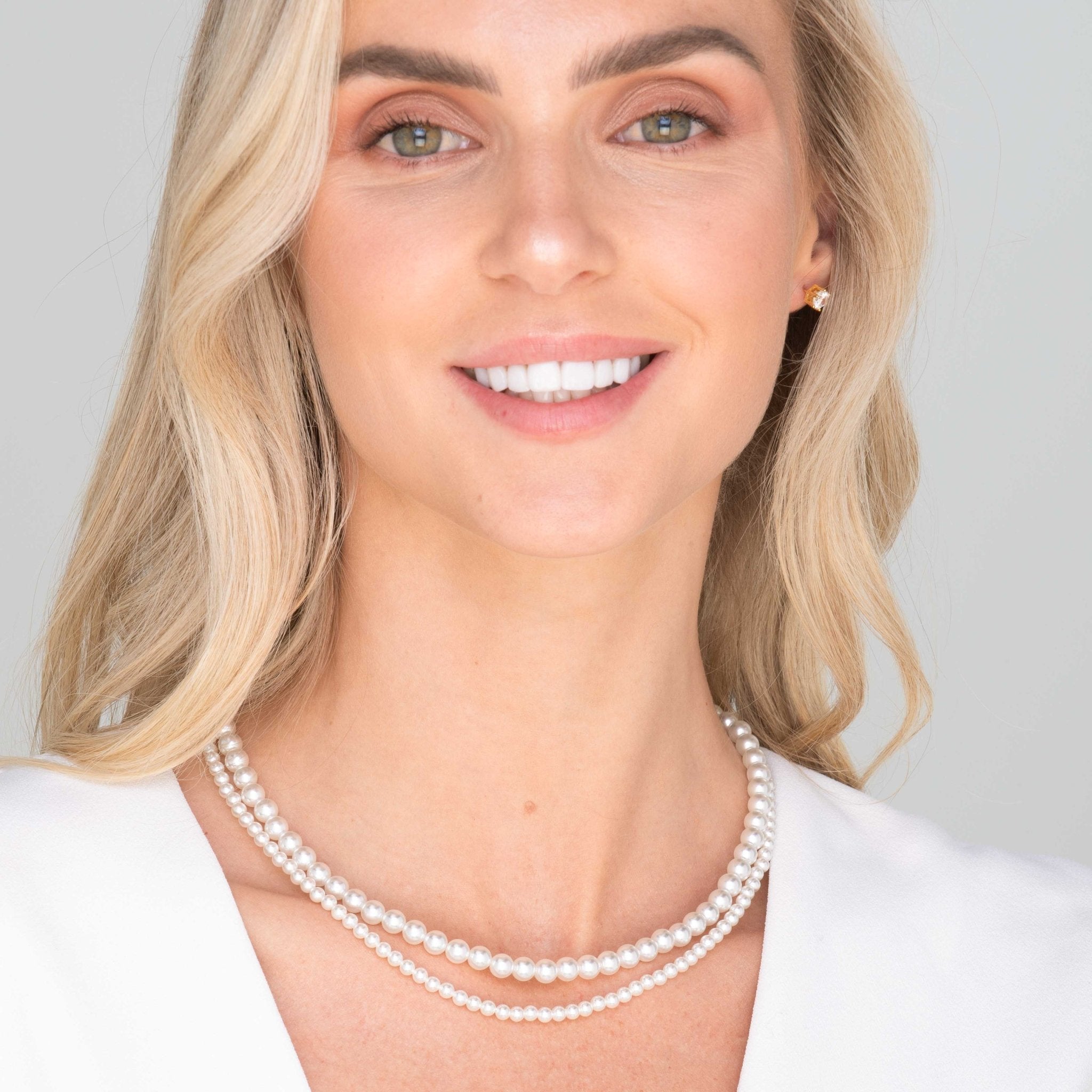 Classic 4mm Round Pearl Necklace - Camile & Stone