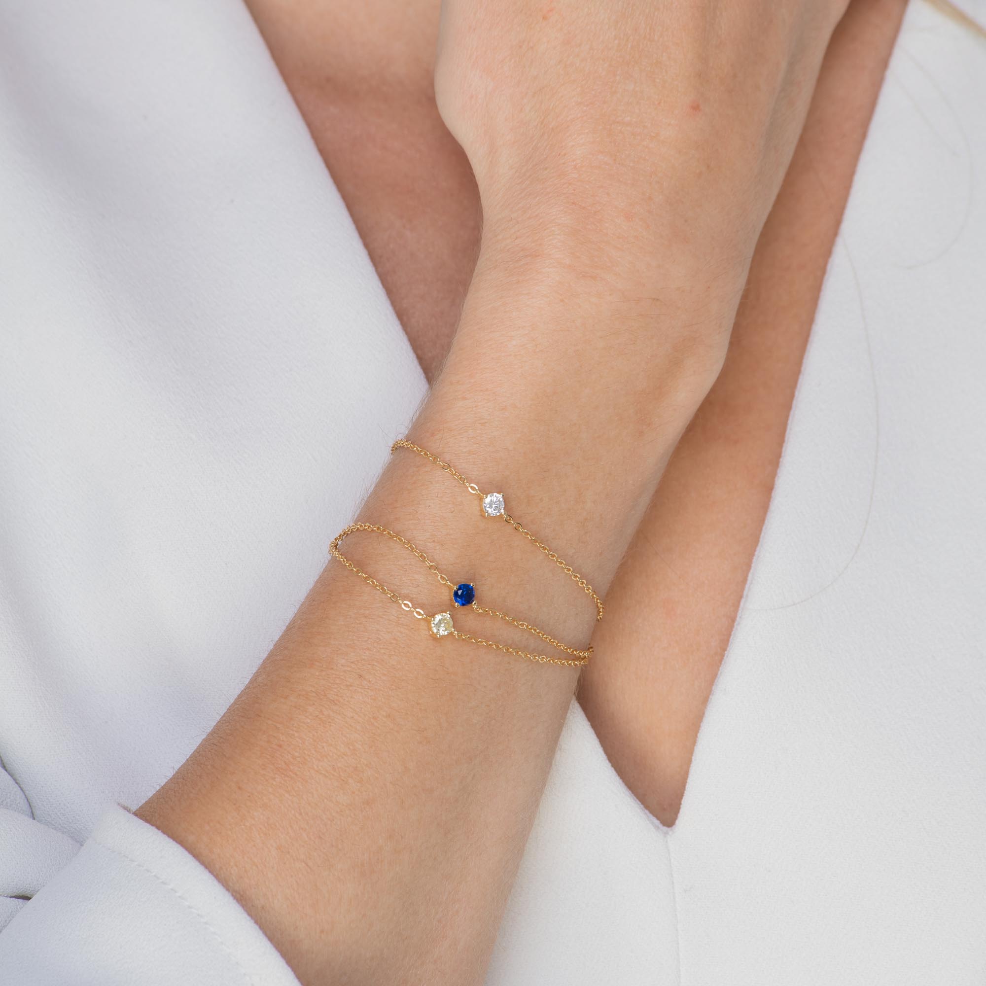 Classic Birthstone April Bracelet - Camile & Stone