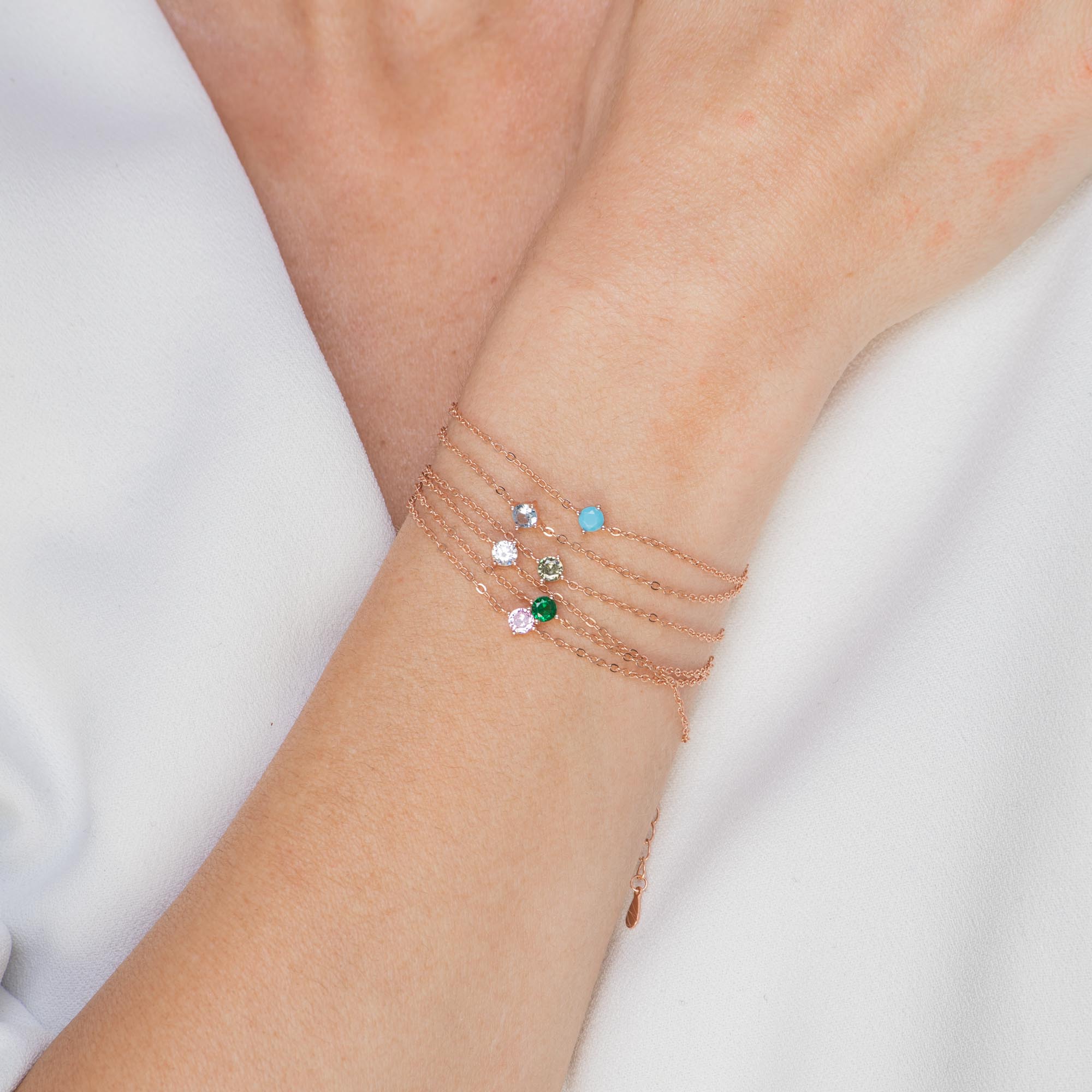 Classic Birthstone Bracelet August - Camile & Stone