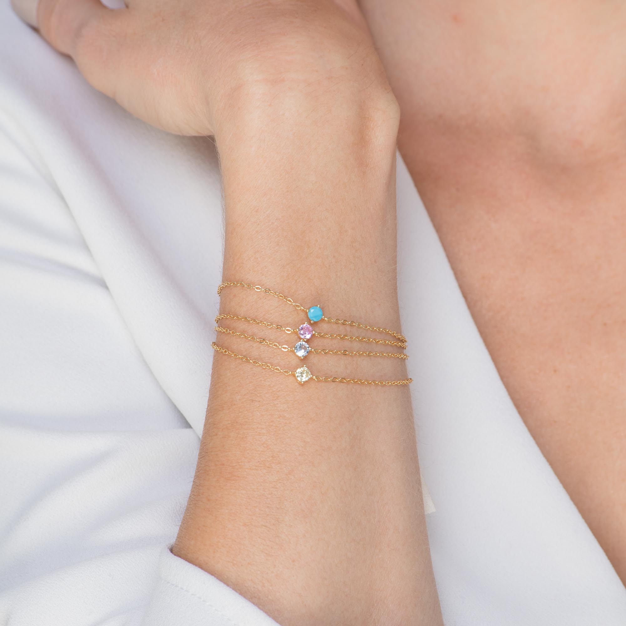 Classic Birthstone Bracelet December - Camile & Stone