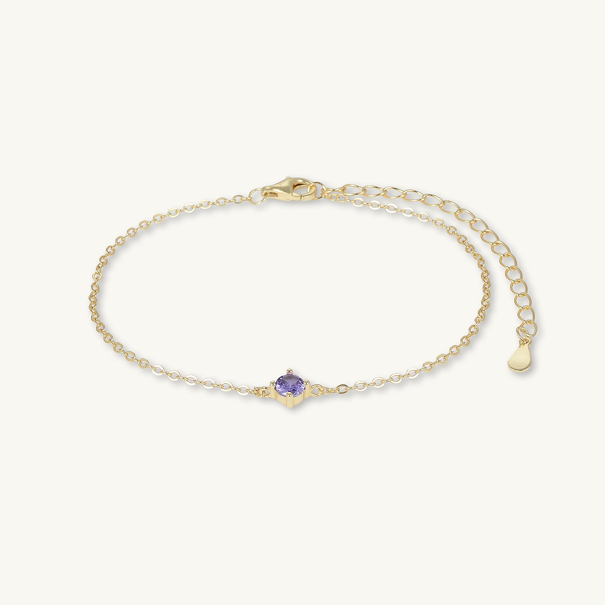 Classic Birthstone Bracelet February - Camile & Stone