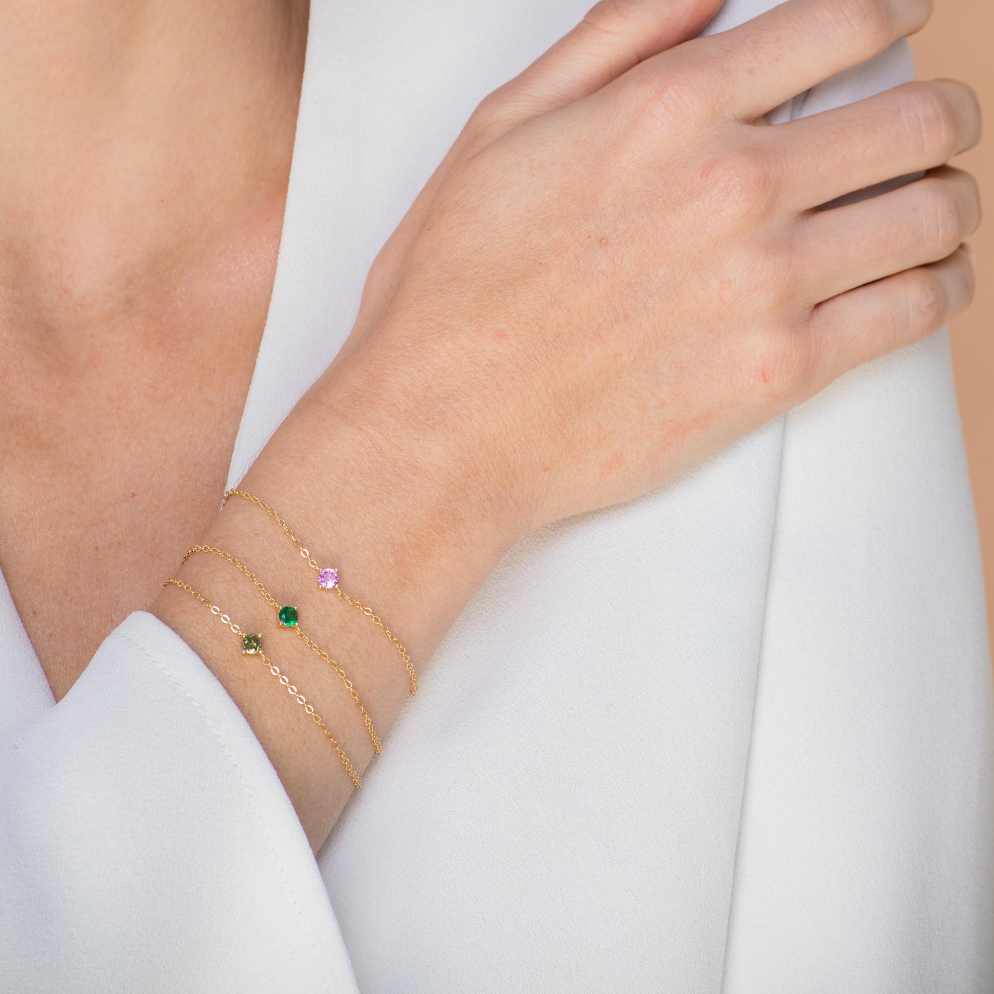 Classic Birthstone Bracelet May - Camile & Stone