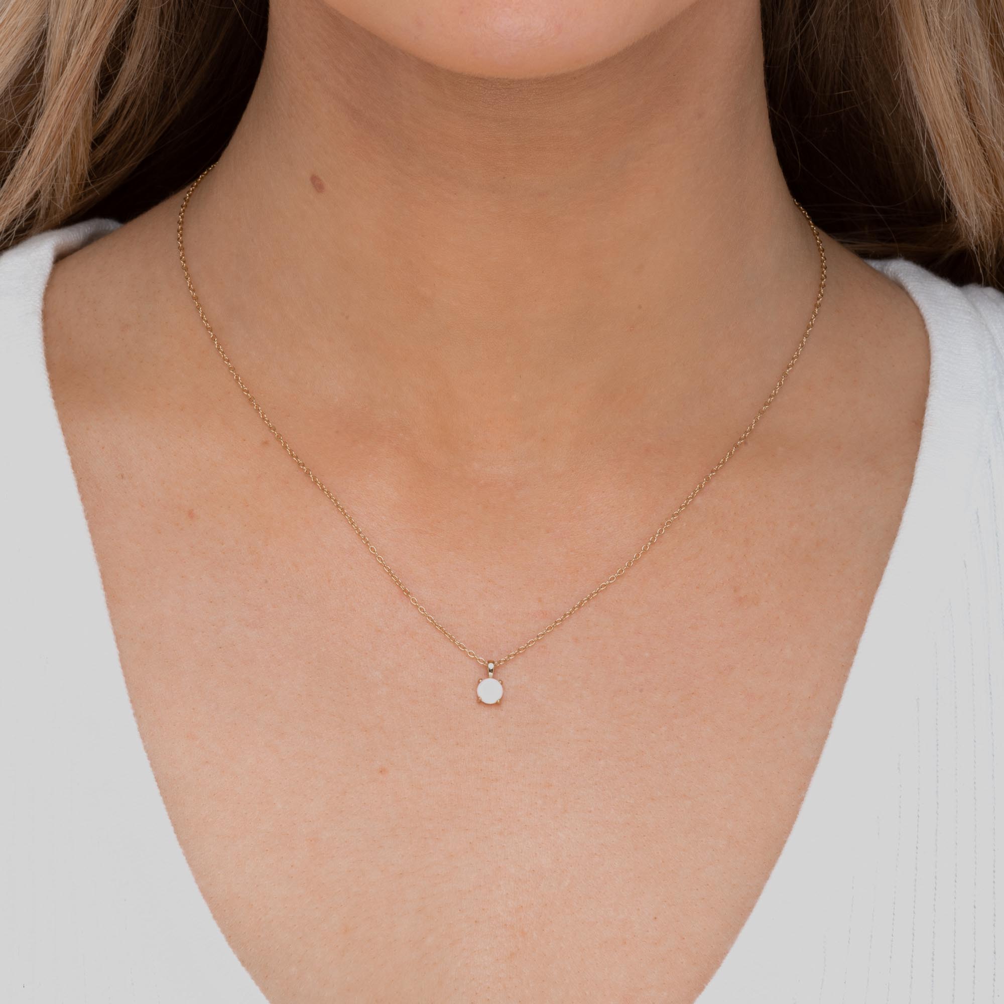 Classic Opal Pendant Necklace - Camile & Stone
