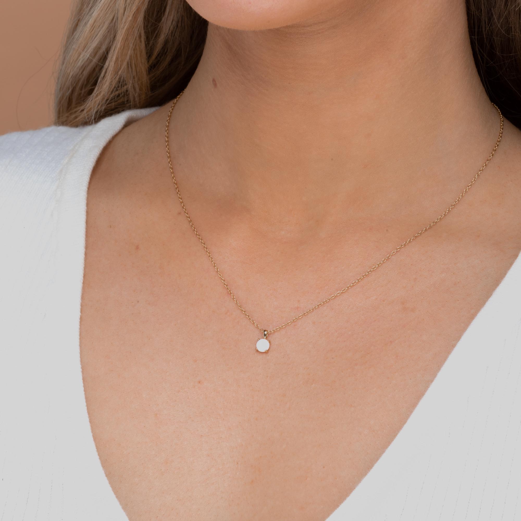 Classic Opal Pendant Necklace - Camile & Stone