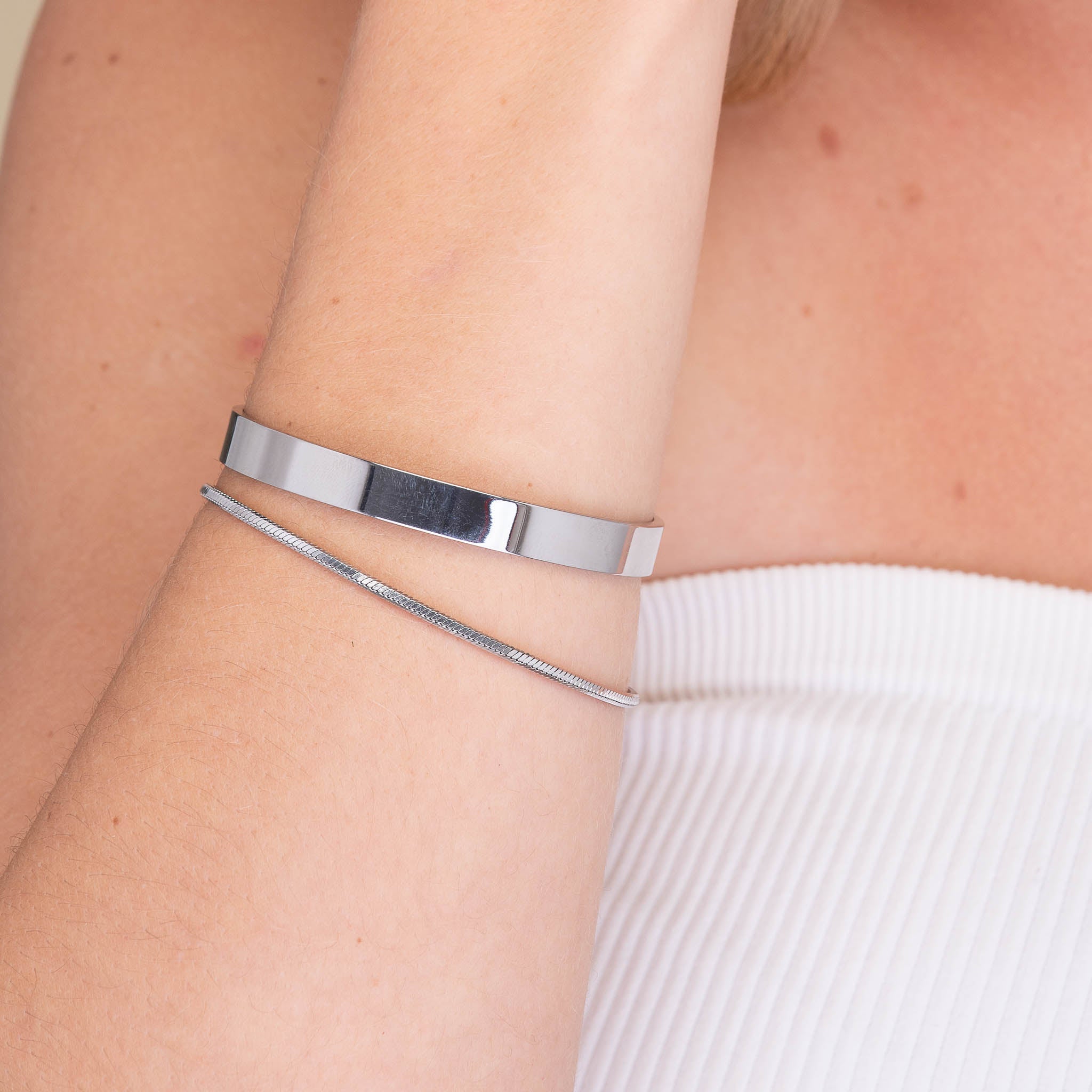 Classic Open Cuff Bangle - Camile & Stone