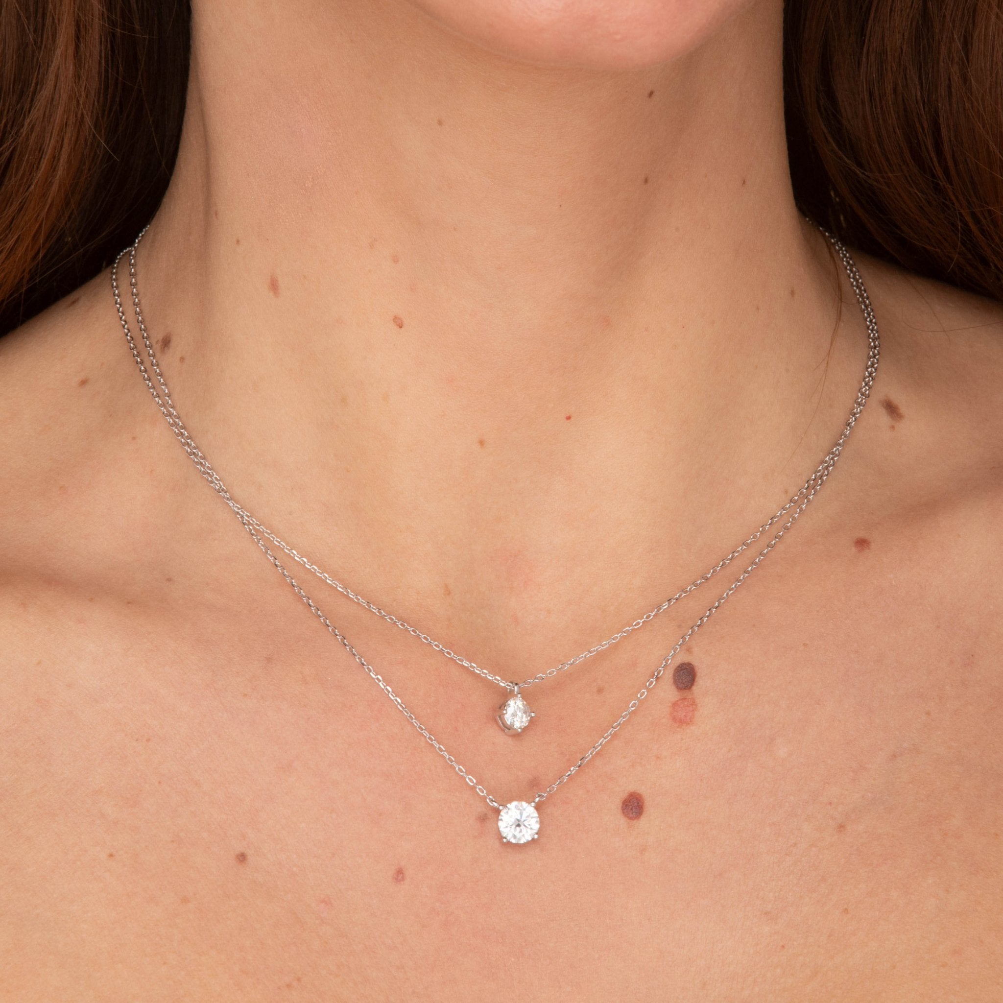 Classic Solitaire Pendant Moissanite Necklace 0.5 Carat - Camile & Stone